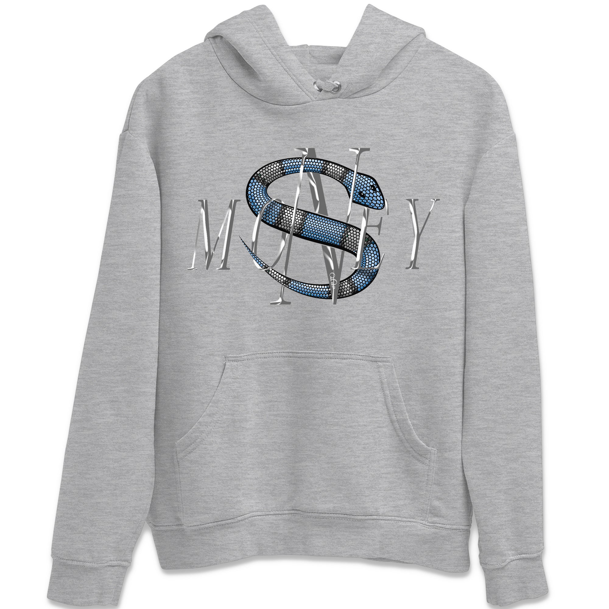 Air Jordan 5 UNC Shirt To Match Jordans Money Snake Sneaker Tees AJ5 UNC Drip Gear Zone Sneaker Matching Clothing Unisex Shirts Heather Grey 2