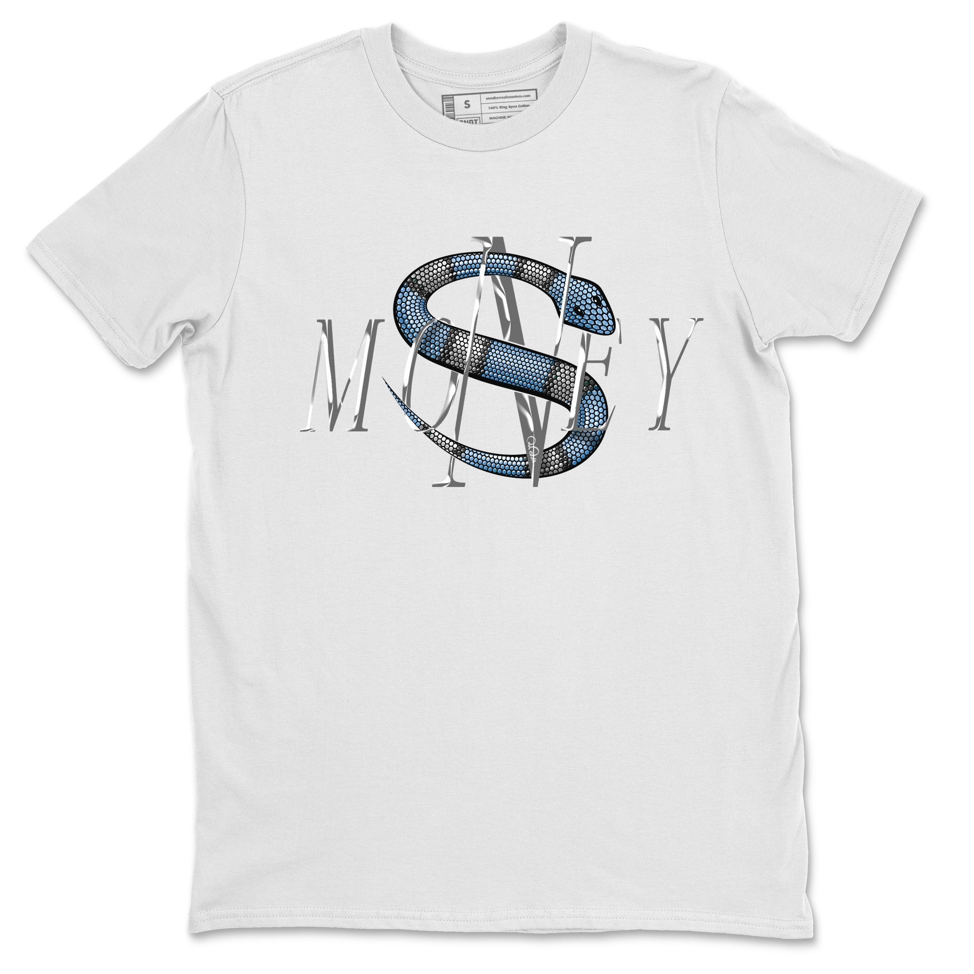 Air Jordan 5 UNC Shirt To Match Jordans Money Snake Sneaker Tees AJ5 UNC Drip Gear Zone Sneaker Matching Clothing Unisex Shirts White 2