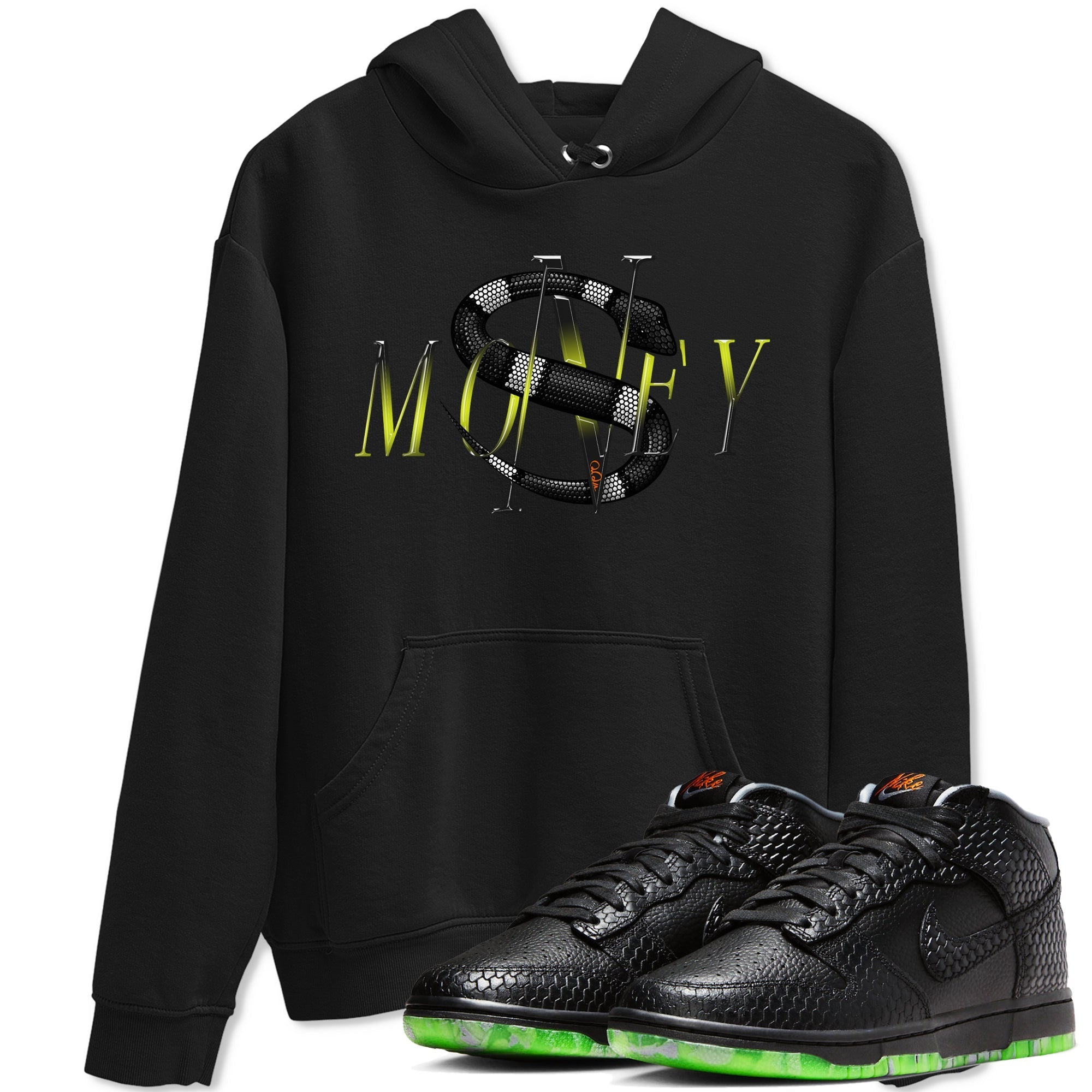 Dunk Halloween shirt to match jordans Money Snake sneaker tees Halloween Night NikeDunk Halloween Drip Gear Zone Unisex Crew Neck Tee Black 1 T-Shirt