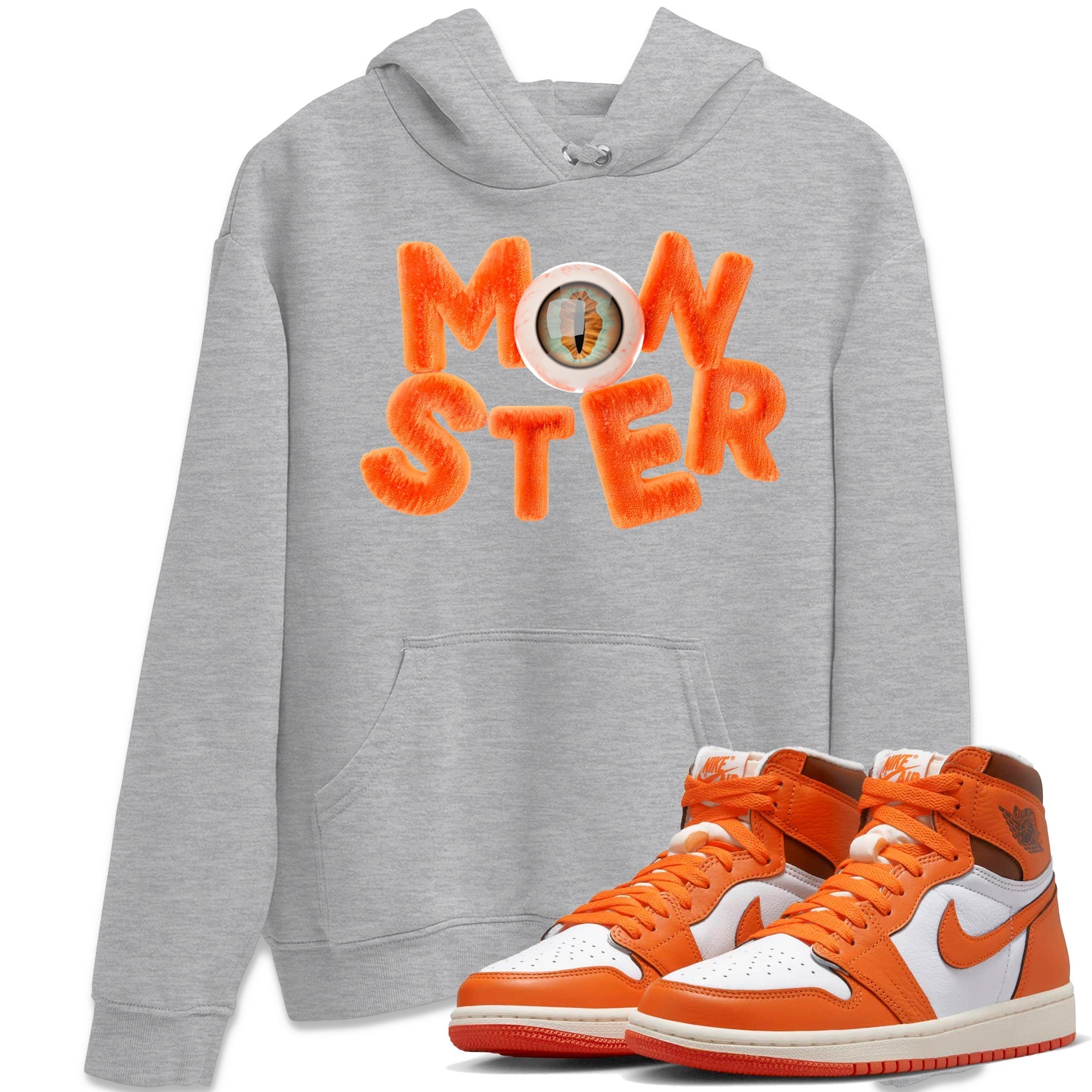 Air Jordan 1 Starfish shirt to match jordans Monster Streetwear Sneaker Shirt AJ1Starfish Drip Gear Zone Sneaker Matching Clothing Unisex Heather Grey 1 T-Shirt Halloween Custumes