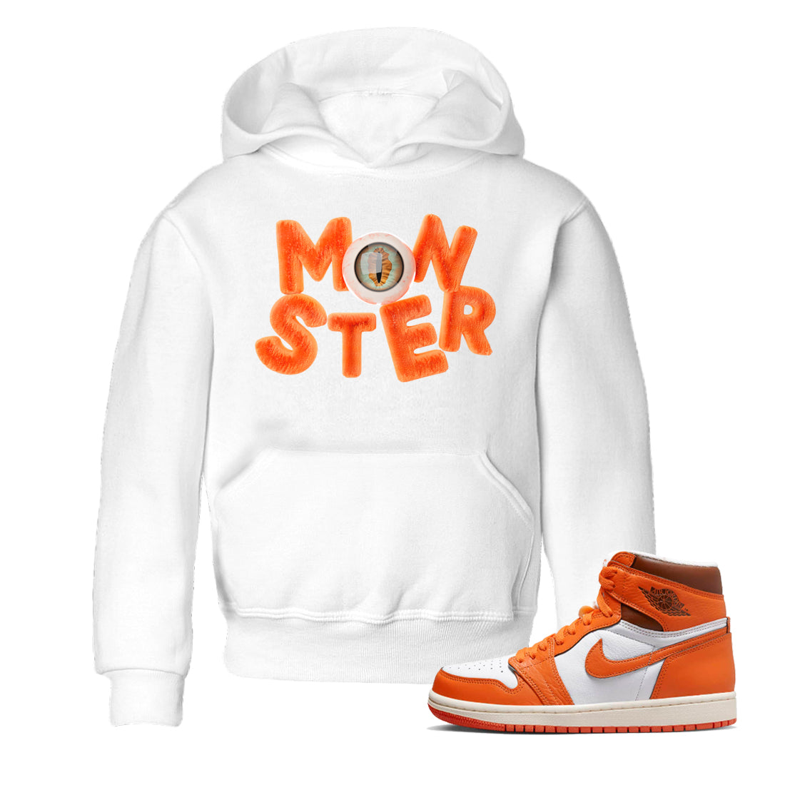 Air Jordan 1 Starfish shirt to match jordans Monster Streetwear Sneaker Shirt AJ1Starfish Drip Gear Zone Sneaker Matching Clothing Baby Toddler White 1 T-Shirt Halloween Custumes
