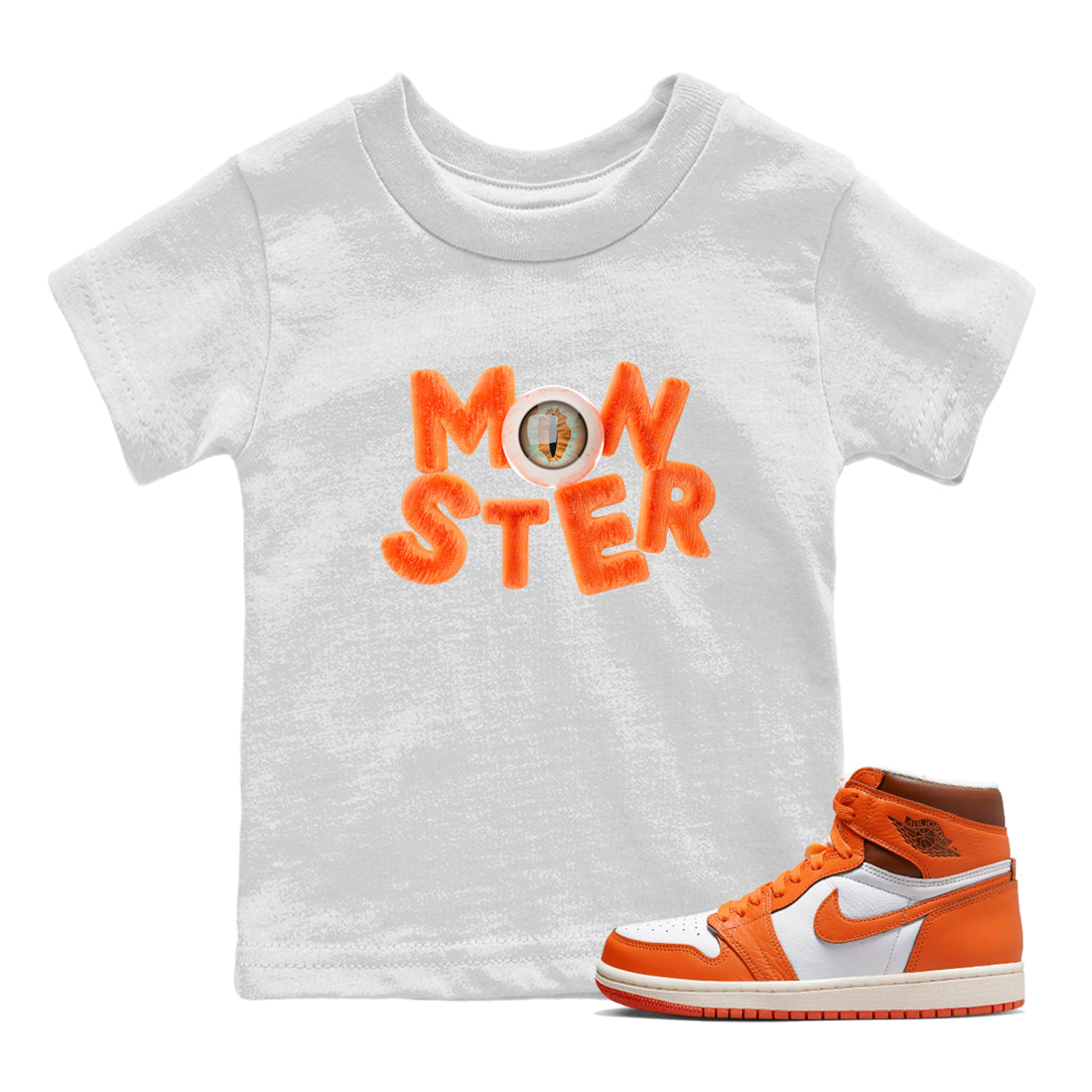 Air Jordan 1 Starfish shirt to match jordans Monster Streetwear Sneaker Shirt AJ1Starfish Drip Gear Zone Sneaker Matching Clothing Baby Toddler White 1 T-Shirt Halloween Custumes