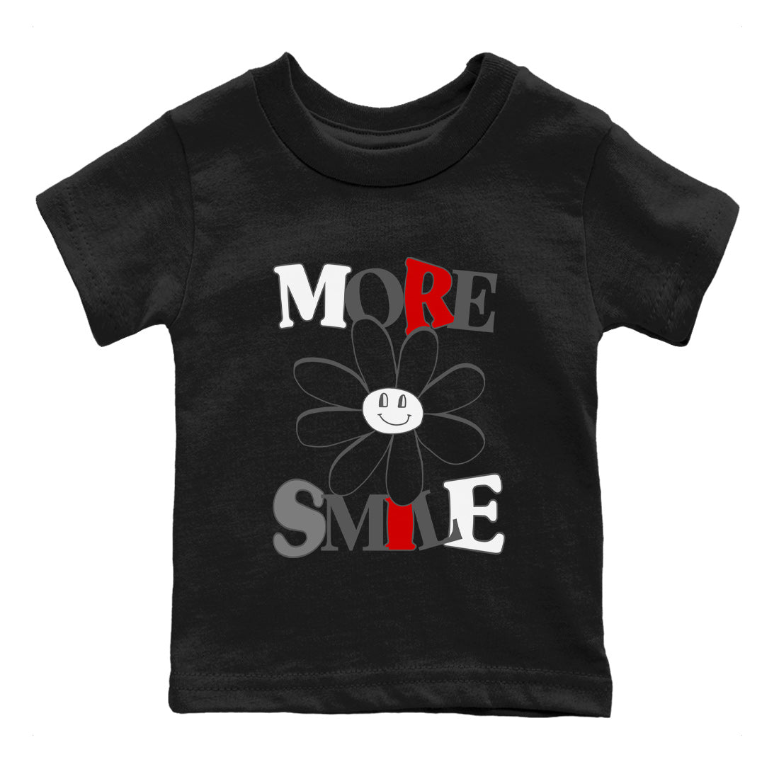 Air Jordan 13 Wolf Grey Sneaker Match Tees More Smile Streetwear Sneaker Shirt Air Jordan 13 Retro Wolf Grey T-Shirt Kids Shirts Black 2