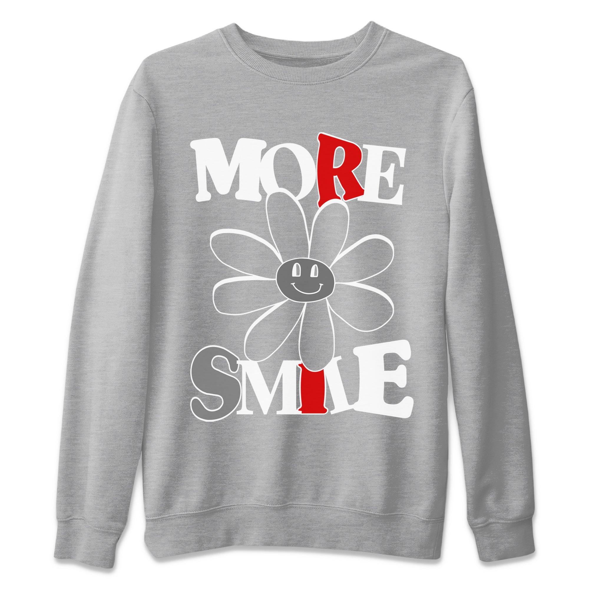 Air Jordan 13 Wolf Grey Sneaker Match Tees More Smile Streetwear Sneaker Shirt Air Jordan 13 Retro Wolf Grey T-Shirt Unisex Shirts Heather Grey 2