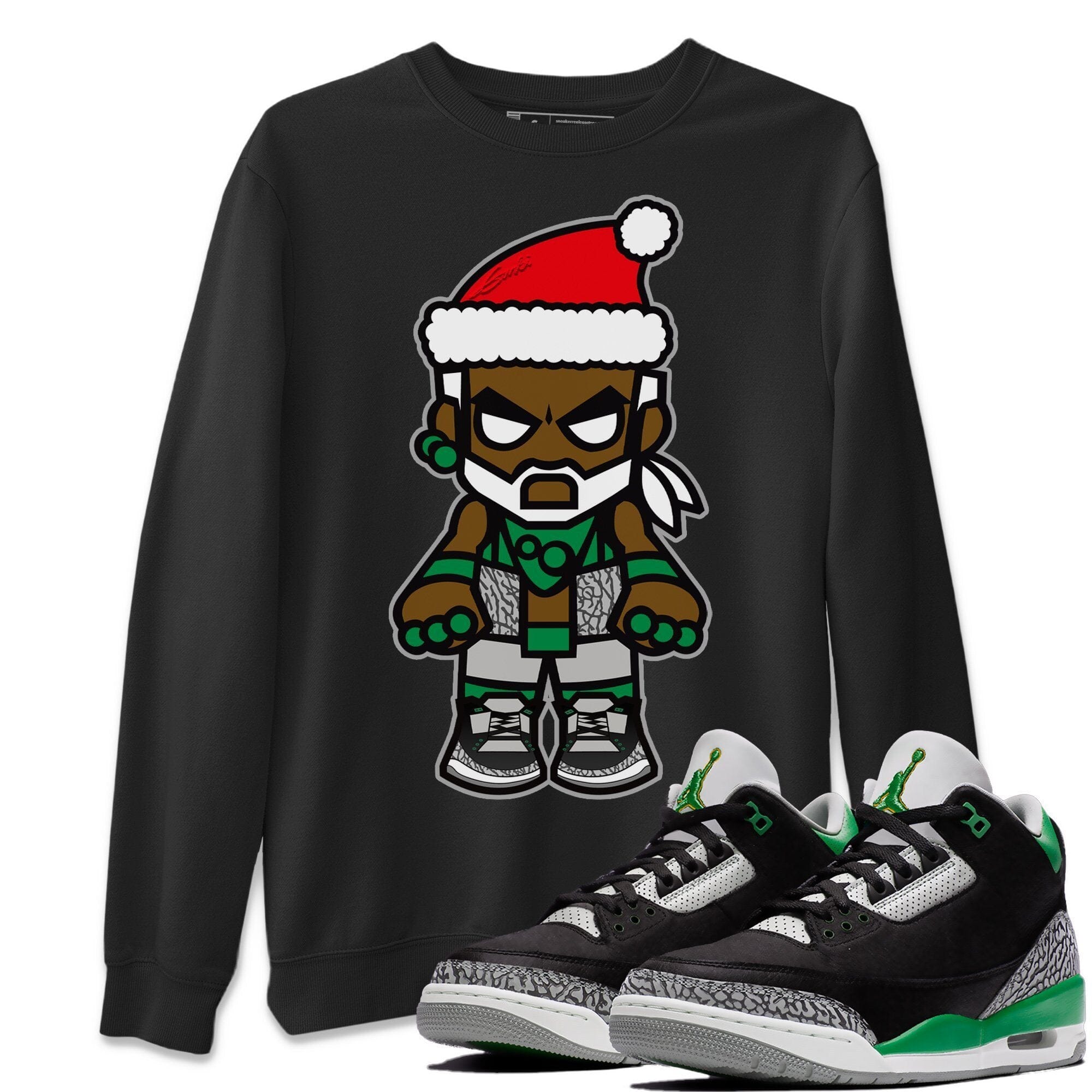Jordan 3 Pine Green Shirt To Match Jordans Mr Santa Sneaker Tees Jordan 3 Pine Green Drip Gear Zone Sneaker Matching Clothing Unisex Shirts