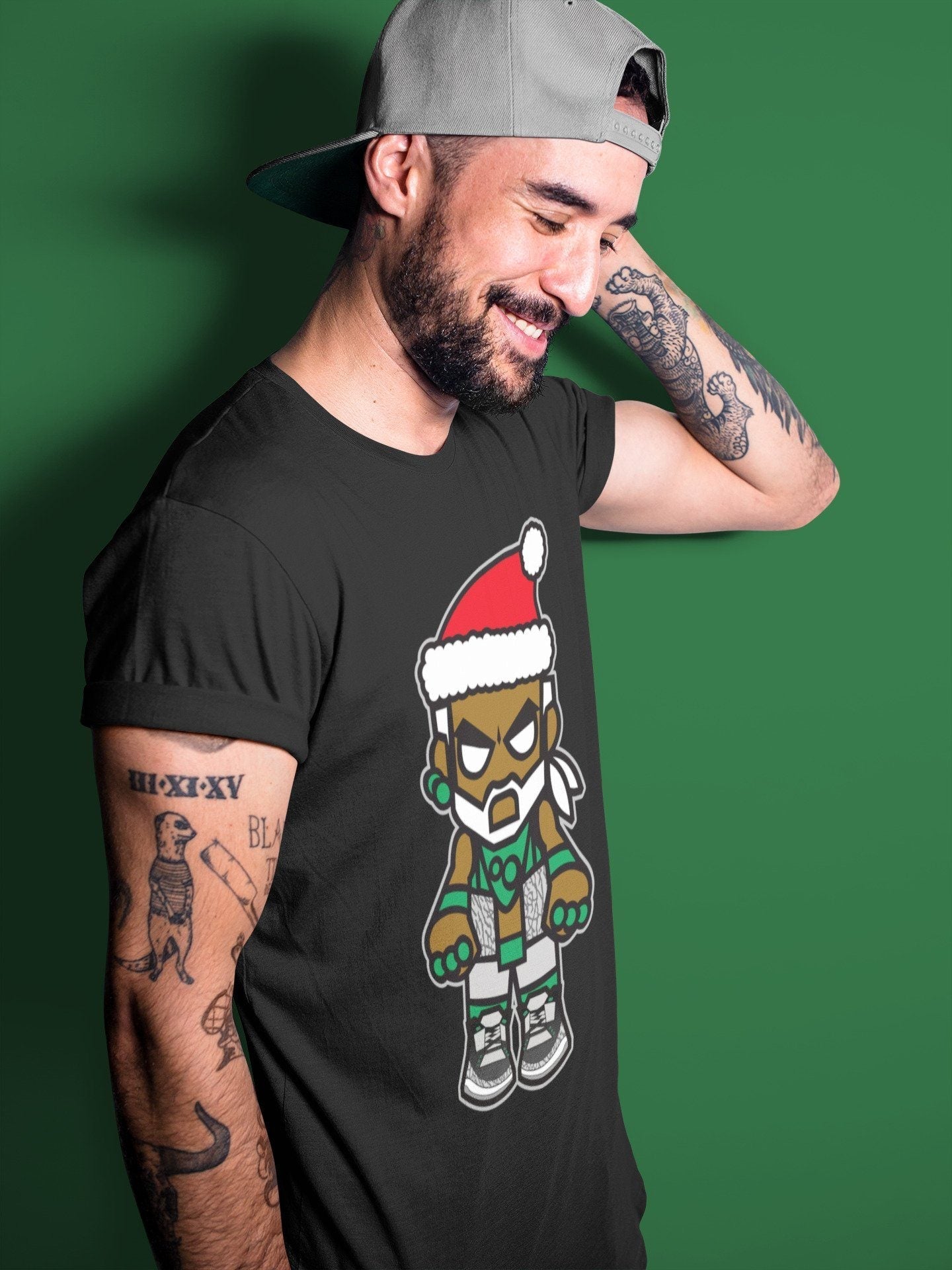 Jordan 3 Pine Green Shirt To Match Jordans Mr Santa Sneaker Tees Jordan 3 Pine Green Drip Gear Zone Sneaker Matching Clothing Unisex Shirts