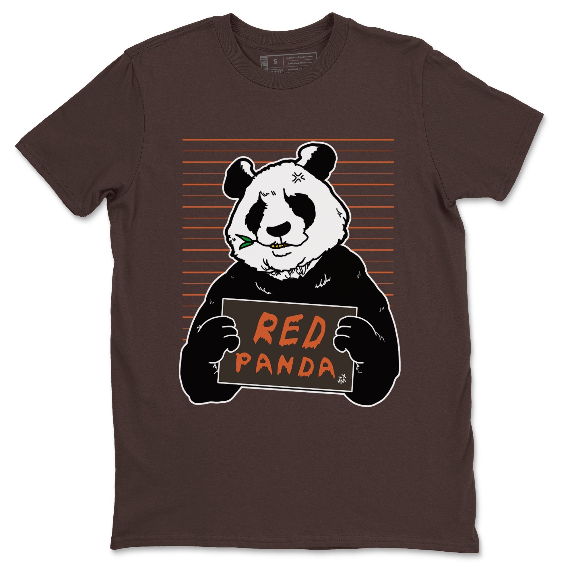 Nike Dunk Low Red Panda shirt to match jordans Mugshot sneaker tees Dunk Red Panda Drip Gear Zone Sneaker T-Shirts Crew Neck Casual Fit Dark Chocolate 2 T-Shirt