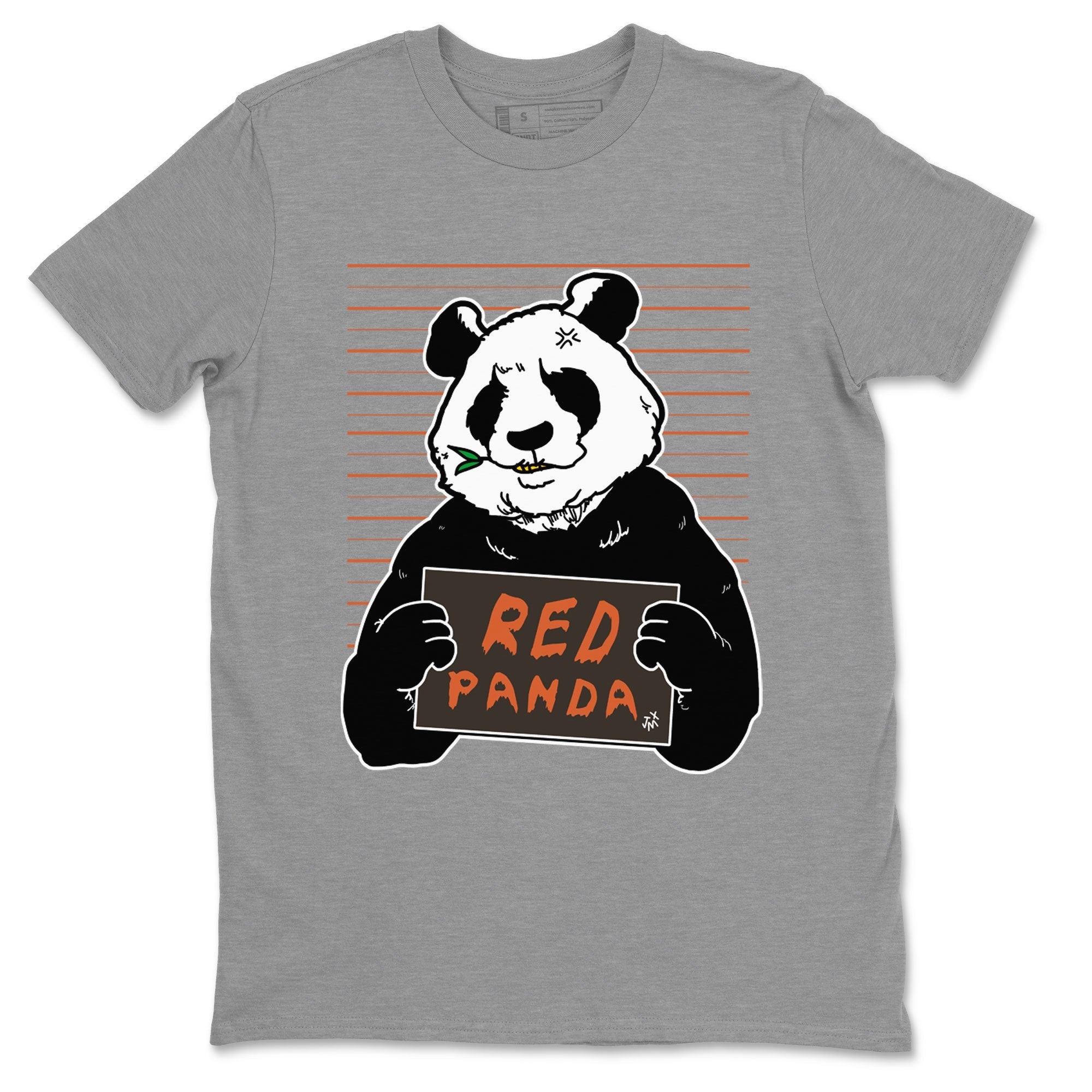 Nike Dunk Low Red Panda shirt to match jordans Mugshot sneaker tees Dunk Red Panda Drip Gear Zone Sneaker T-Shirts Crew Neck Casual Fit Heather Grey 2 T-Shirt