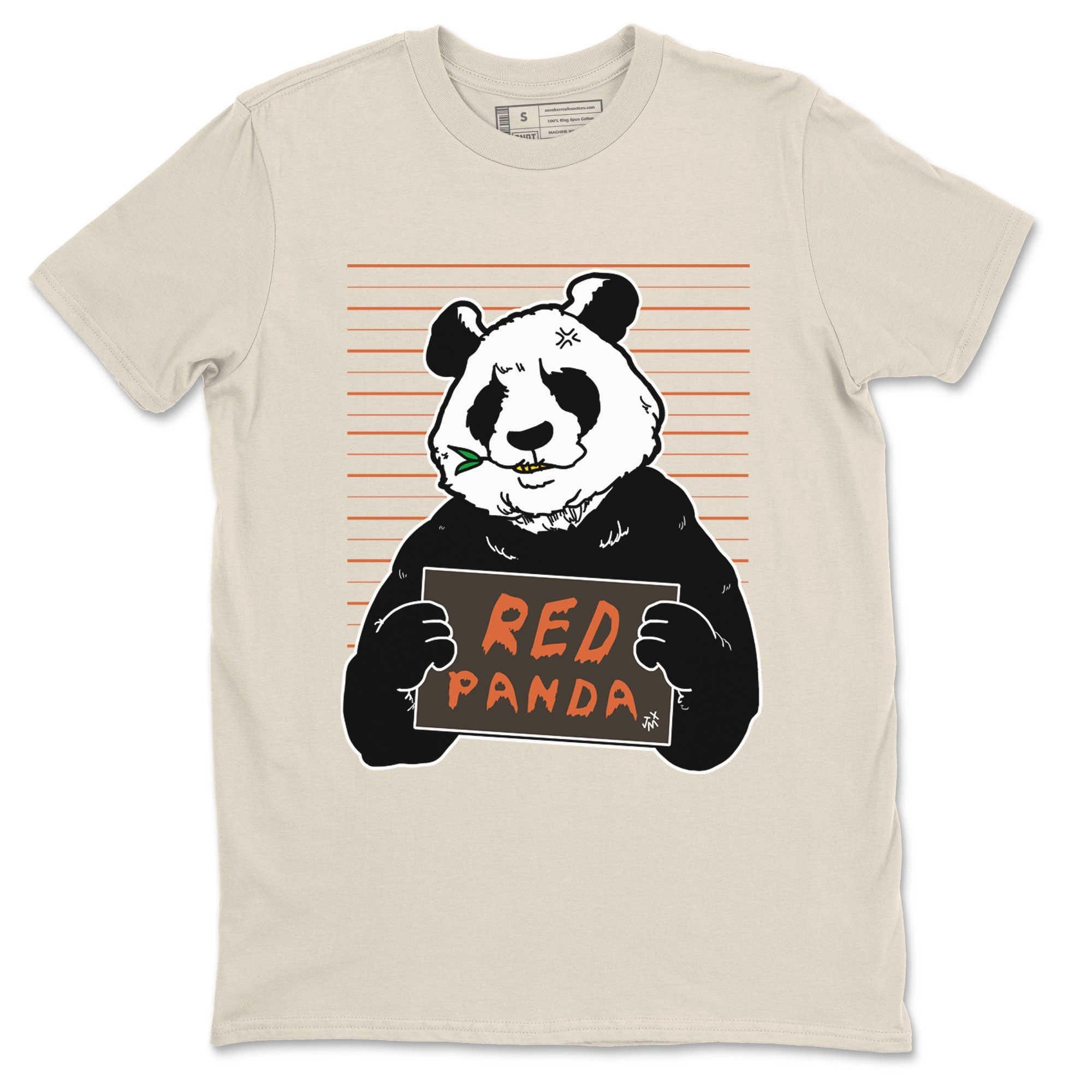 Nike Dunk Low Red Panda shirt to match jordans Mugshot sneaker tees Dunk Red Panda Drip Gear Zone Sneaker T-Shirts Crew Neck Casual Fit Natural 2 T-Shirt