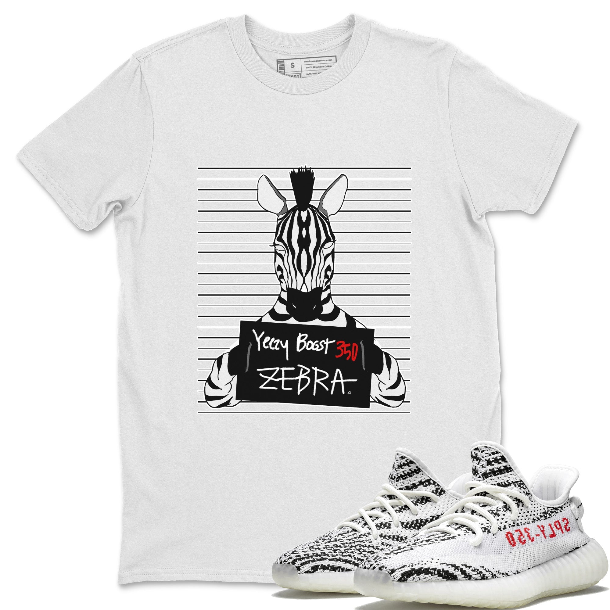 Yeezy 350 Zebra Shirt To Match Jordans Mugshot Sneaker Tees Yeezy 350 Zebra Drip Gear Zone Sneaker Matching Clothing Unisex Shirts