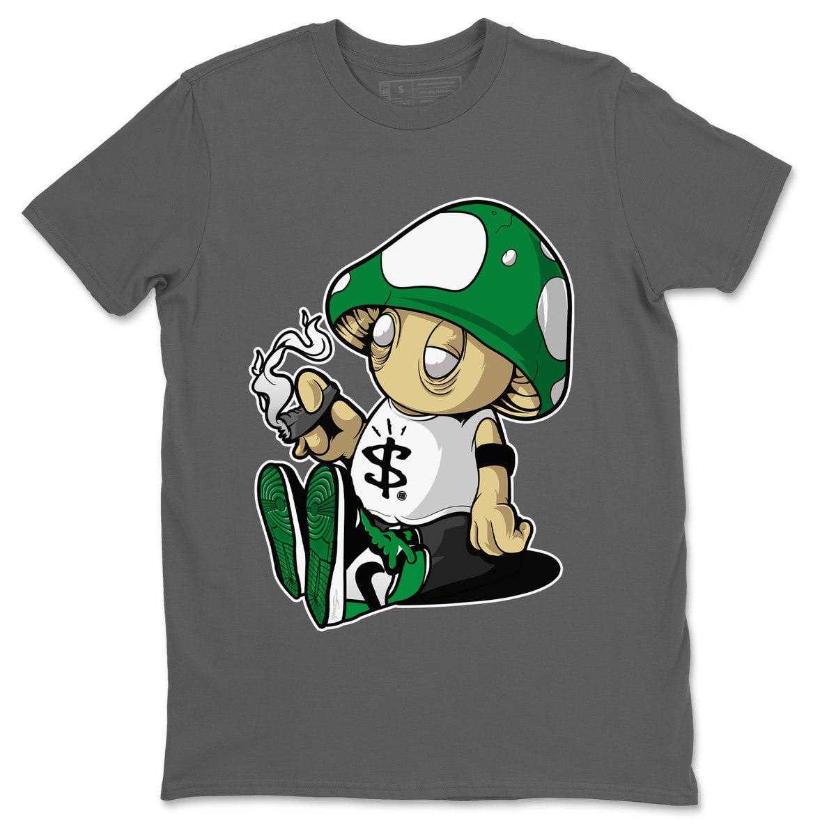Air Jordan 1 Celtics Shirt To Match Jordans Mushrooms Sneaker Tees Air Jordan 1 Retro Celtics Drip Gear Zone Sneaker Matching Clothing Unisex Shirts Cool Grey 2