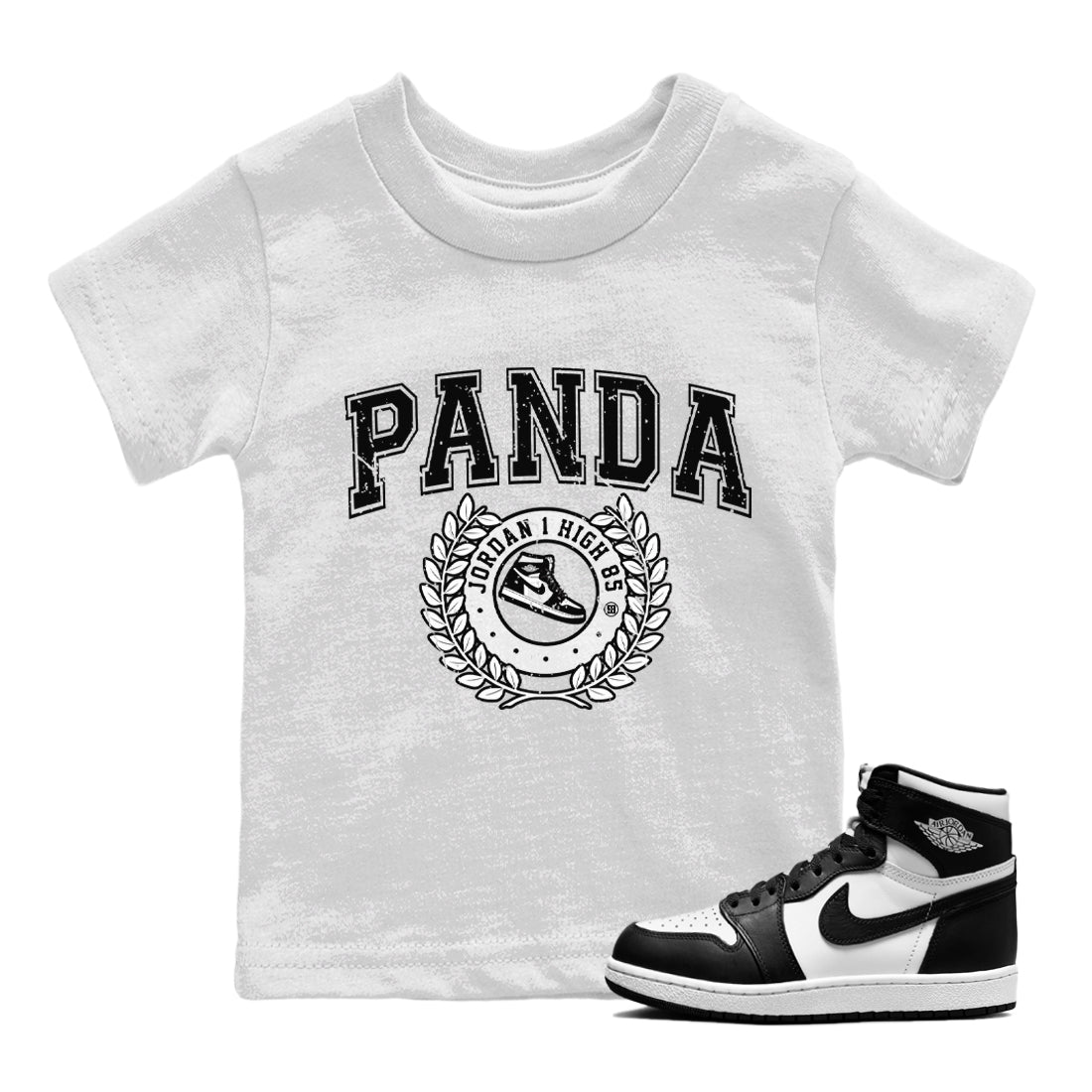 Jordan 1 Black White Sneaker Matching T-Shirt Sneaker Letter Sneaker Tees Jordan 1 Black White Sneaker Release Tees Kids Shirts