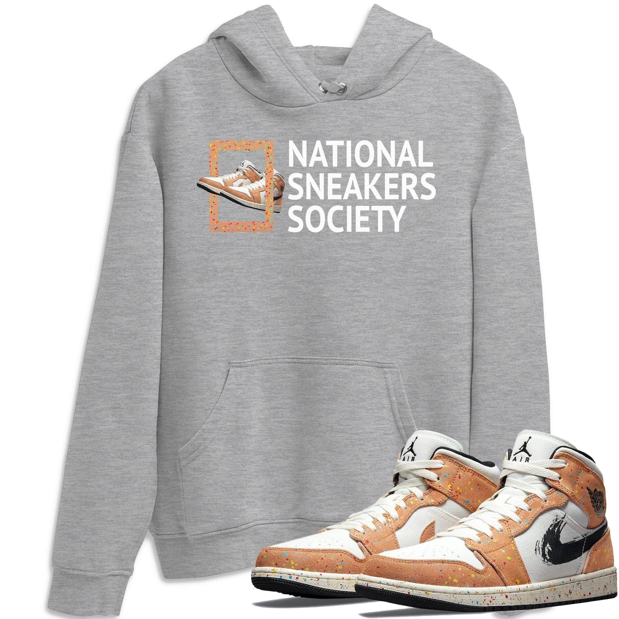 Jordan 1 Brushstroke Sneaker Matching T-Shirt National Sneakers Sneaker Tees Jordan 1 Brushstroke Sneaker Release Tees Crew Neck Tees