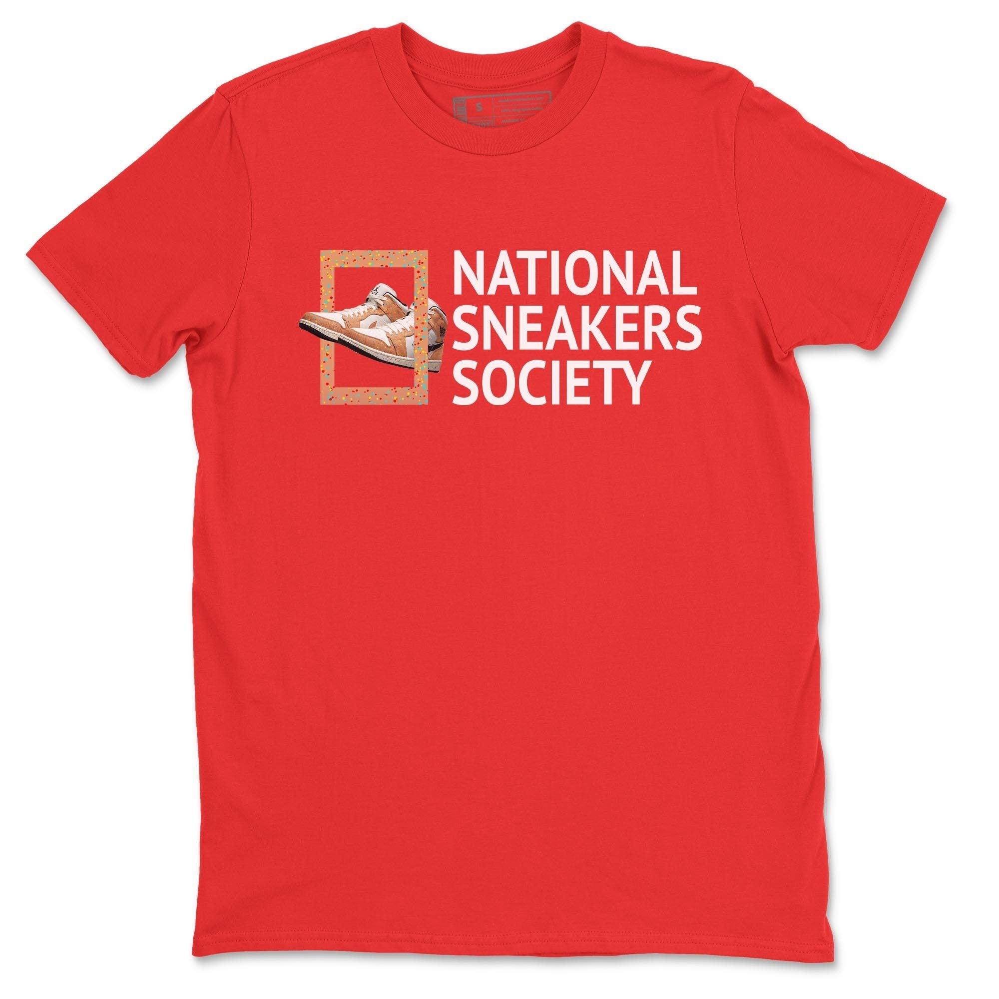 Jordan 1 Brushstroke Sneaker Matching T-Shirt National Sneakers Sneaker Tees Jordan 1 Brushstroke Sneaker Release Tees Crew Neck Tees