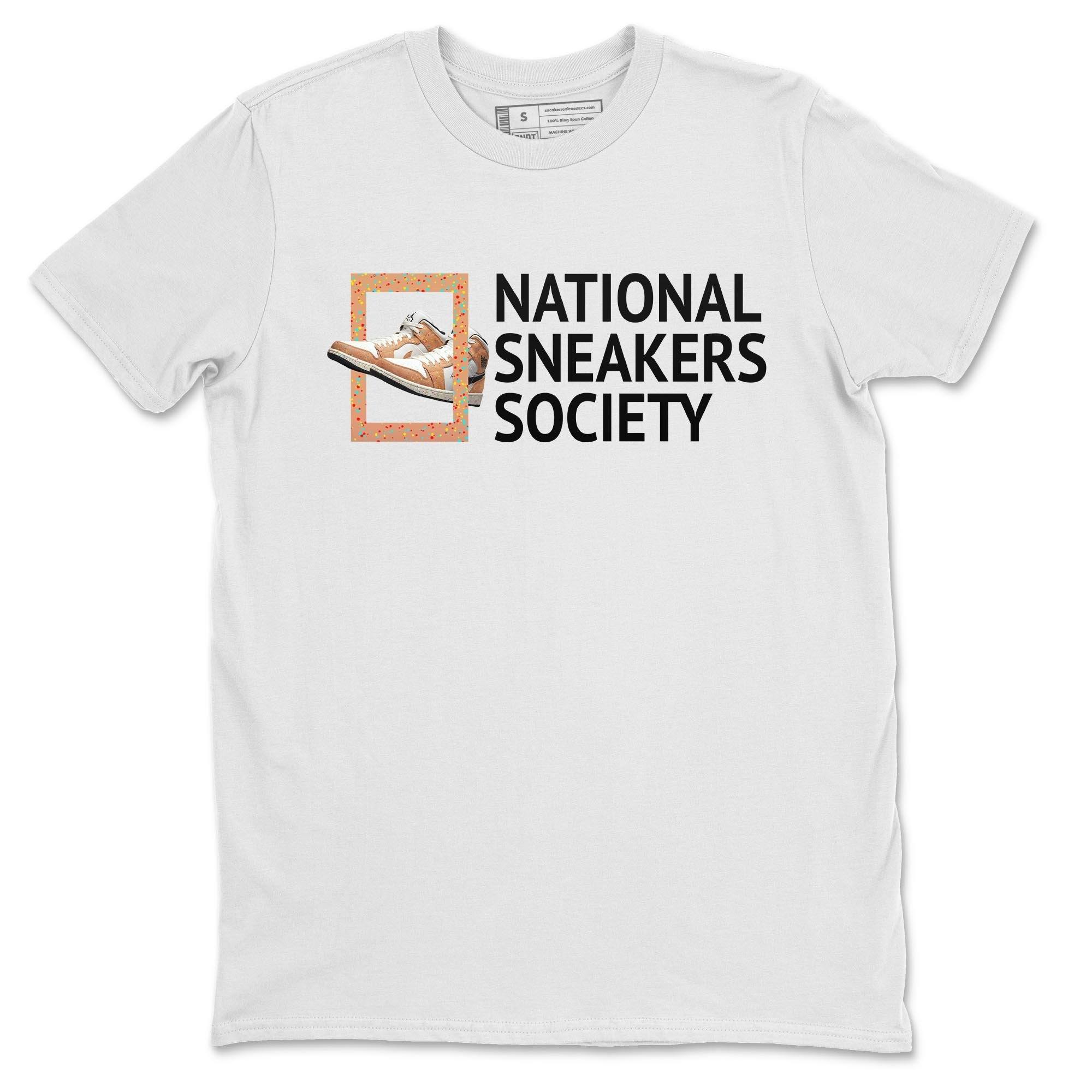 Jordan 1 Brushstroke Sneaker Matching T-Shirt National Sneakers Sneaker Tees Jordan 1 Brushstroke Sneaker Release Tees Crew Neck Tees