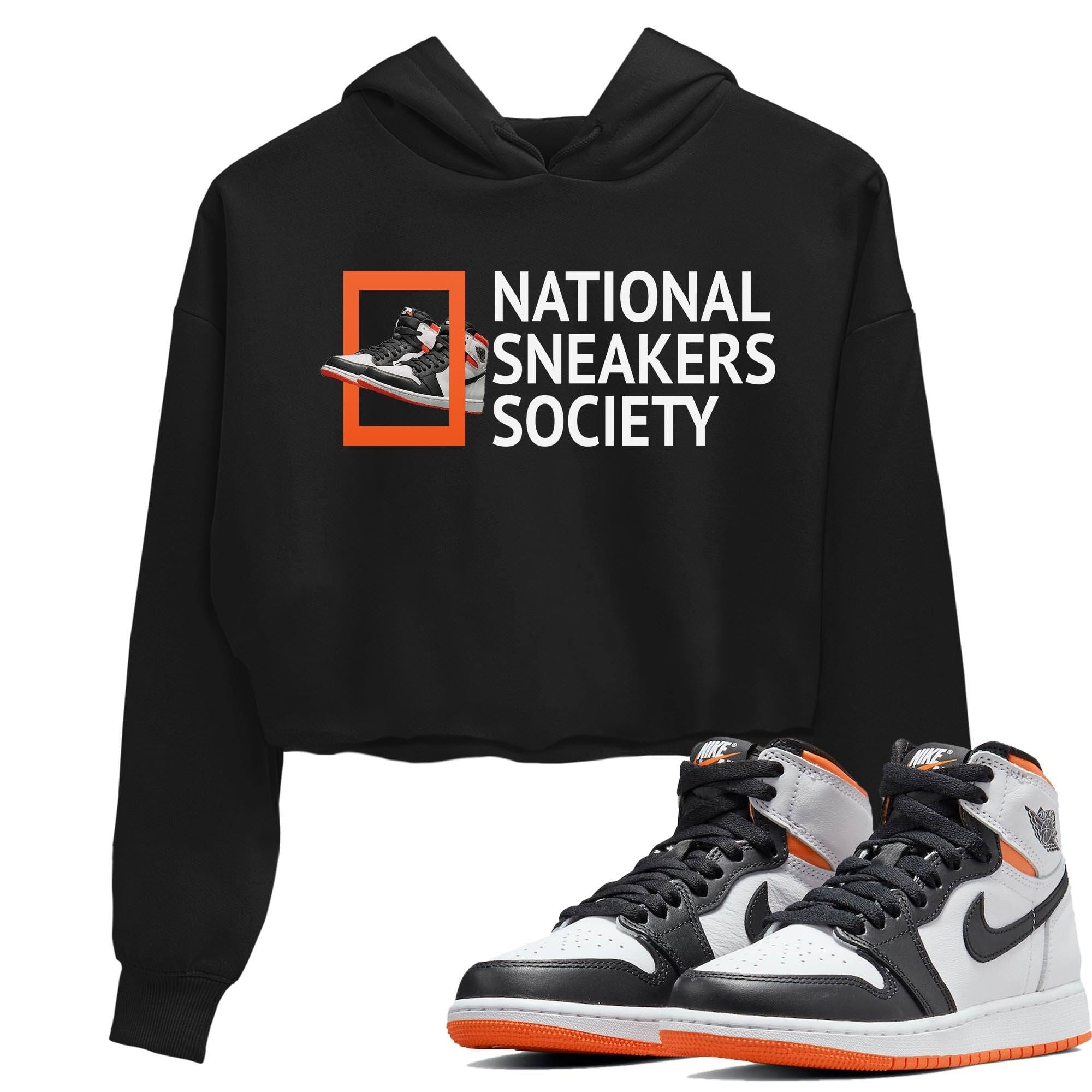 Jordan 1 Electro Orange Sneaker Matching T-Shirt National Sneakers Sneaker Tees Jordan 1 Electro Orange Sneaker Release Tees Women's Shirts