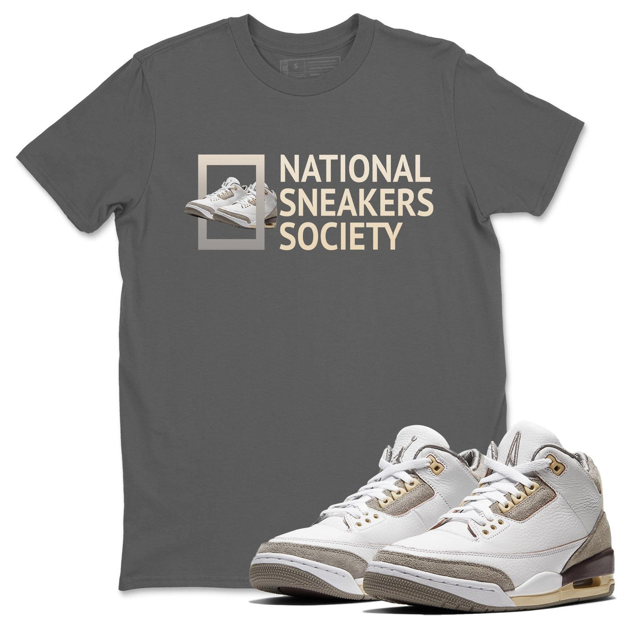 Jordan 3 A Ma Maniere Shirt To Match Jordans National Sneakers Sneaker Tees Jordan 3 A Ma Maniere Drip Gear Zone Sneaker Matching Clothing Unisex Shirts
