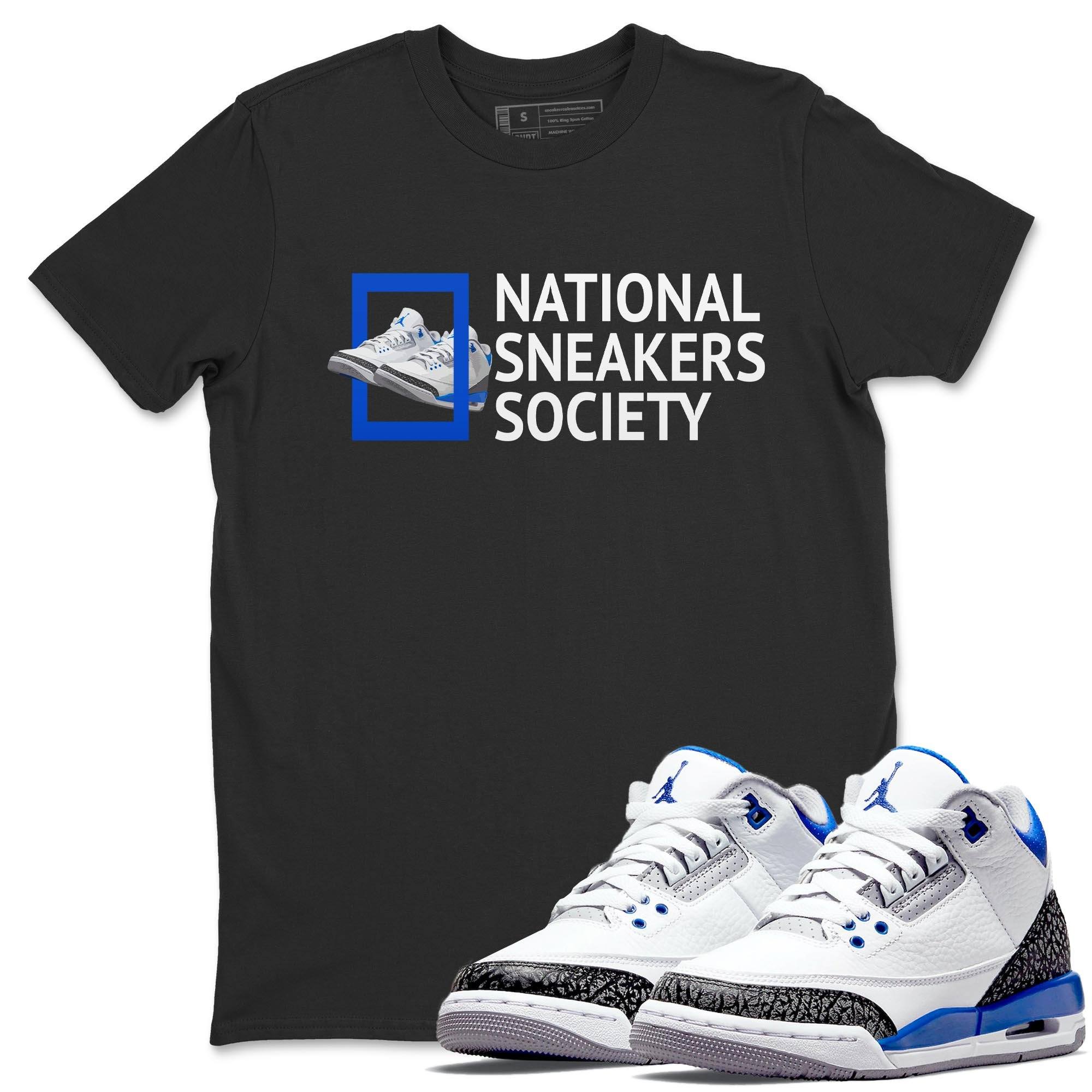 Jordan 3 Racer Blue Shirt To Match Jordans National Sneakers Sneaker Tees Jordan 3 Racer Blue Drip Gear Zone Sneaker Matching Clothing Unisex Shirts