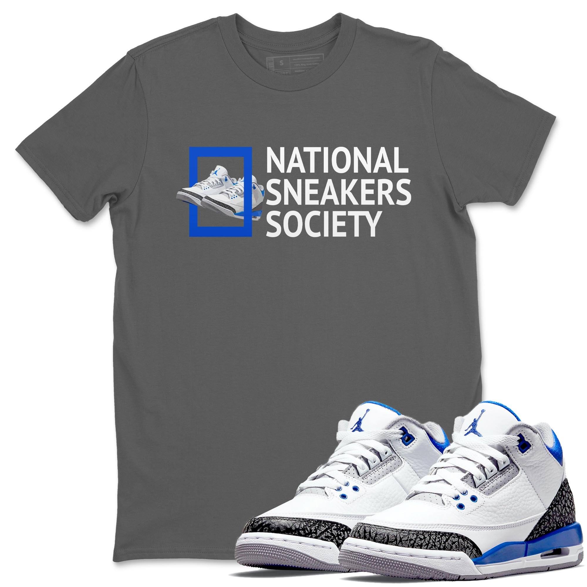 Jordan 3 Racer Blue Shirt To Match Jordans National Sneakers Sneaker Tees Jordan 3 Racer Blue Drip Gear Zone Sneaker Matching Clothing Unisex Shirts