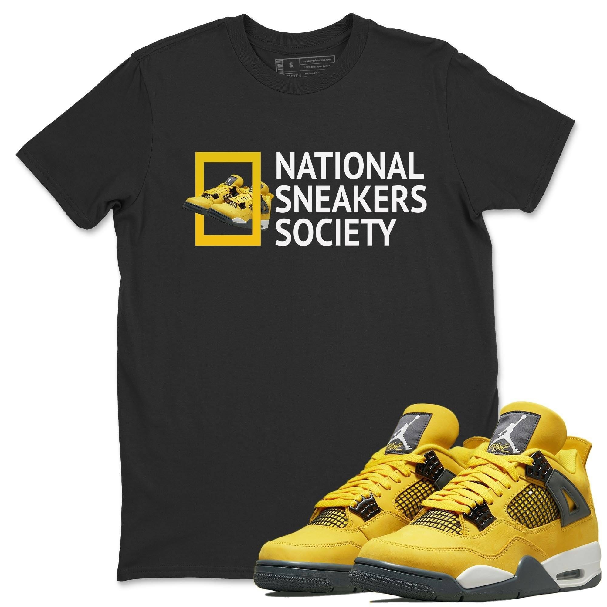 Jordan 4 Lightning Shirt To Match Jordans National Sneakers Sneaker Tees Jordan 4 Lightning Drip Gear Zone Sneaker Matching Clothing Unisex Shirts