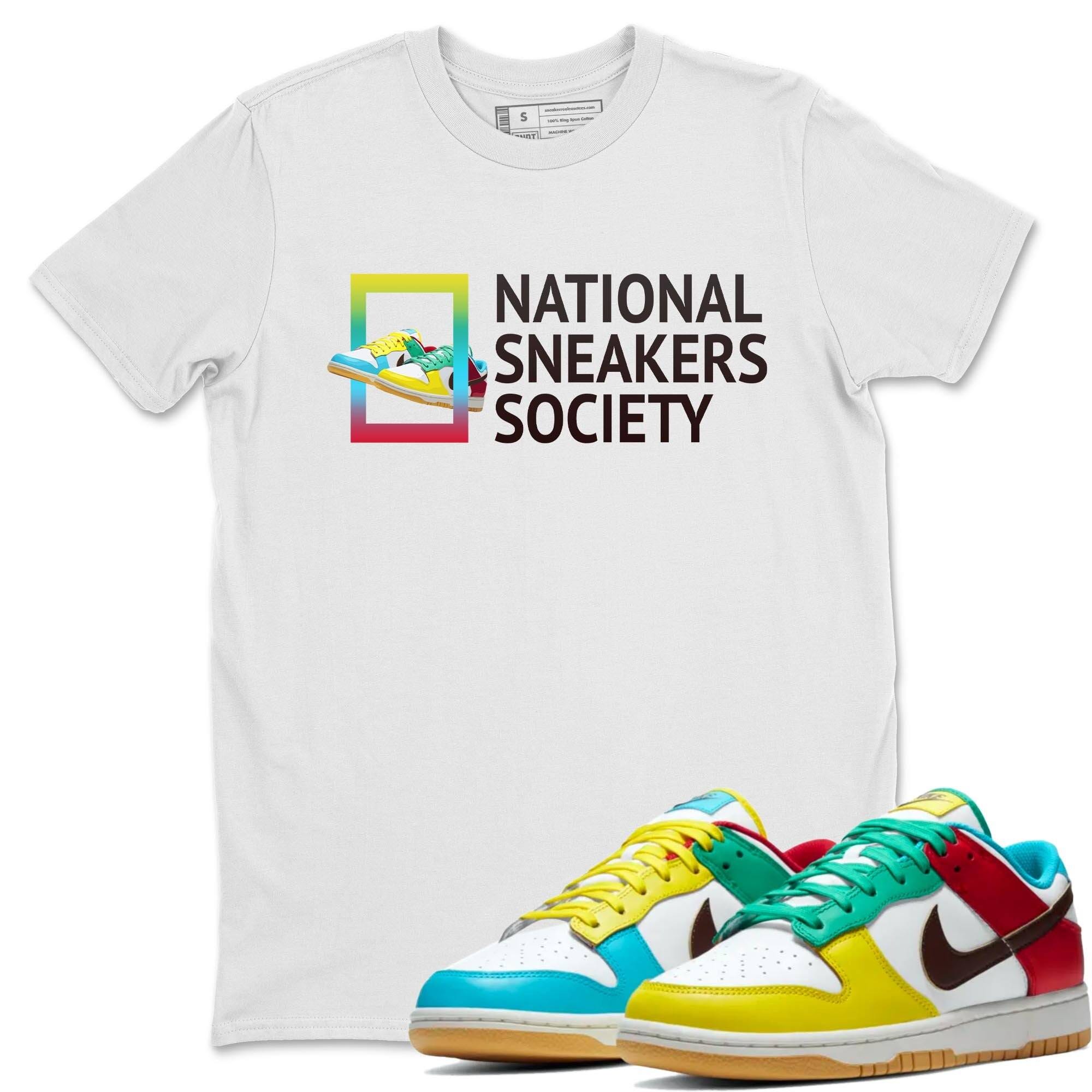Dunk Free 99 White Sneaker Match Tees National Sneakers Sneaker Tees Dunk Free 99 White Jordan to match sneaker T-Shirt Crew Neck Shirts