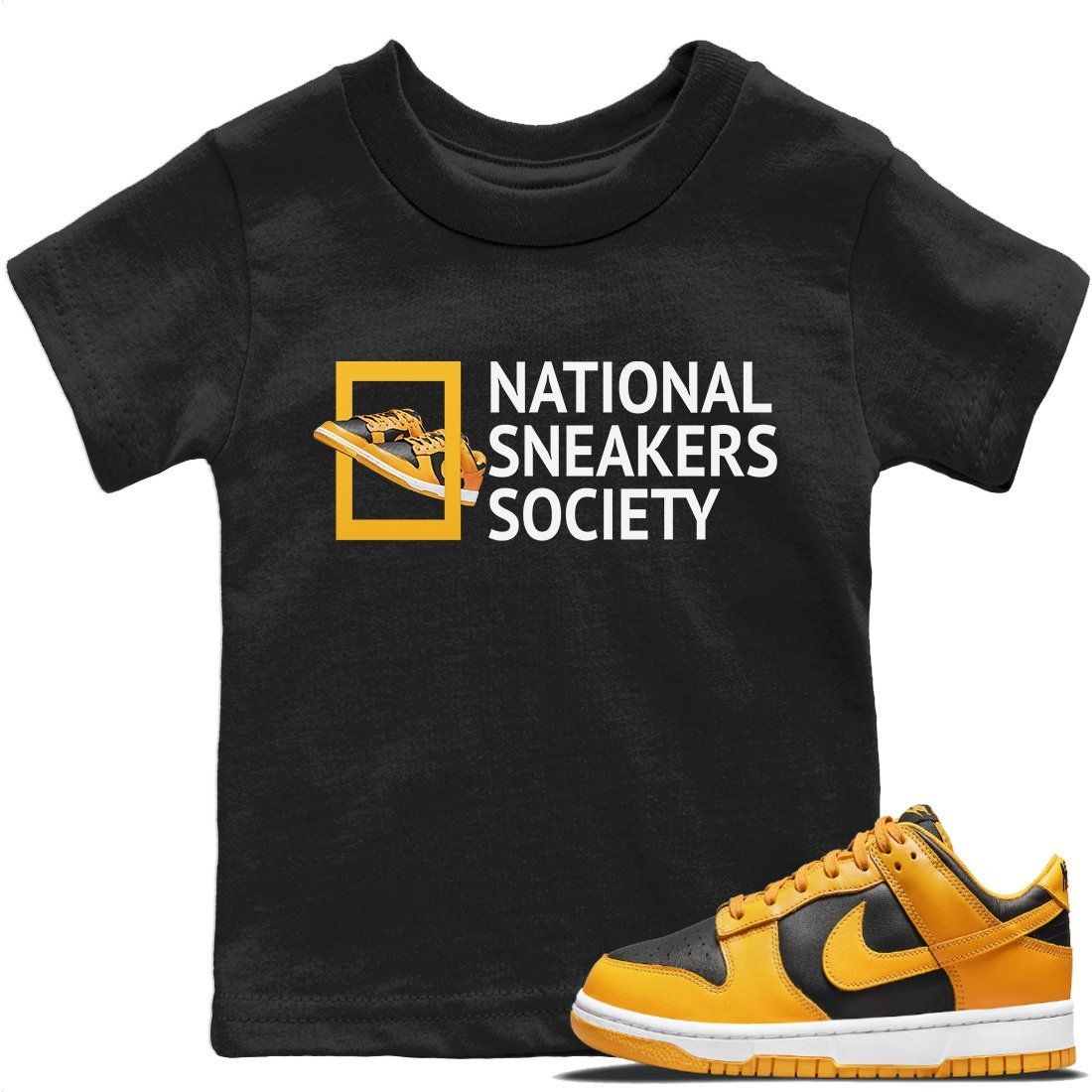 Dunk Championship Goldenrod Sneaker Match Tees National Sneakers Sneaker Tees Dunk Championship Goldenrod Jordan to match sneaker T-Shirt Kids Shirts