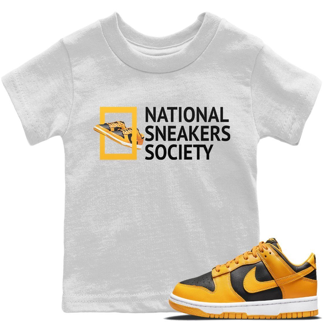 Dunk Championship Goldenrod Sneaker Match Tees National Sneakers Sneaker Tees Dunk Championship Goldenrod Jordan to match sneaker T-Shirt Kids Shirts