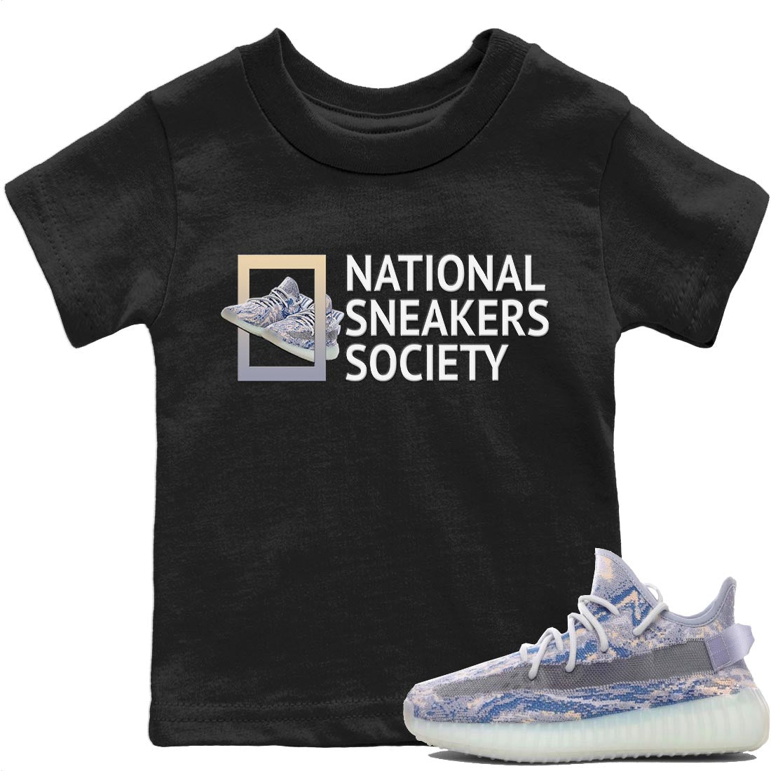 Yeezy 350 MX Blue Shirt To Match Jordans National Sneakers Sneaker Tees Yeezy 350 MX Blue Drip Gear Zone Sneaker Matching Clothing Kids Shirts