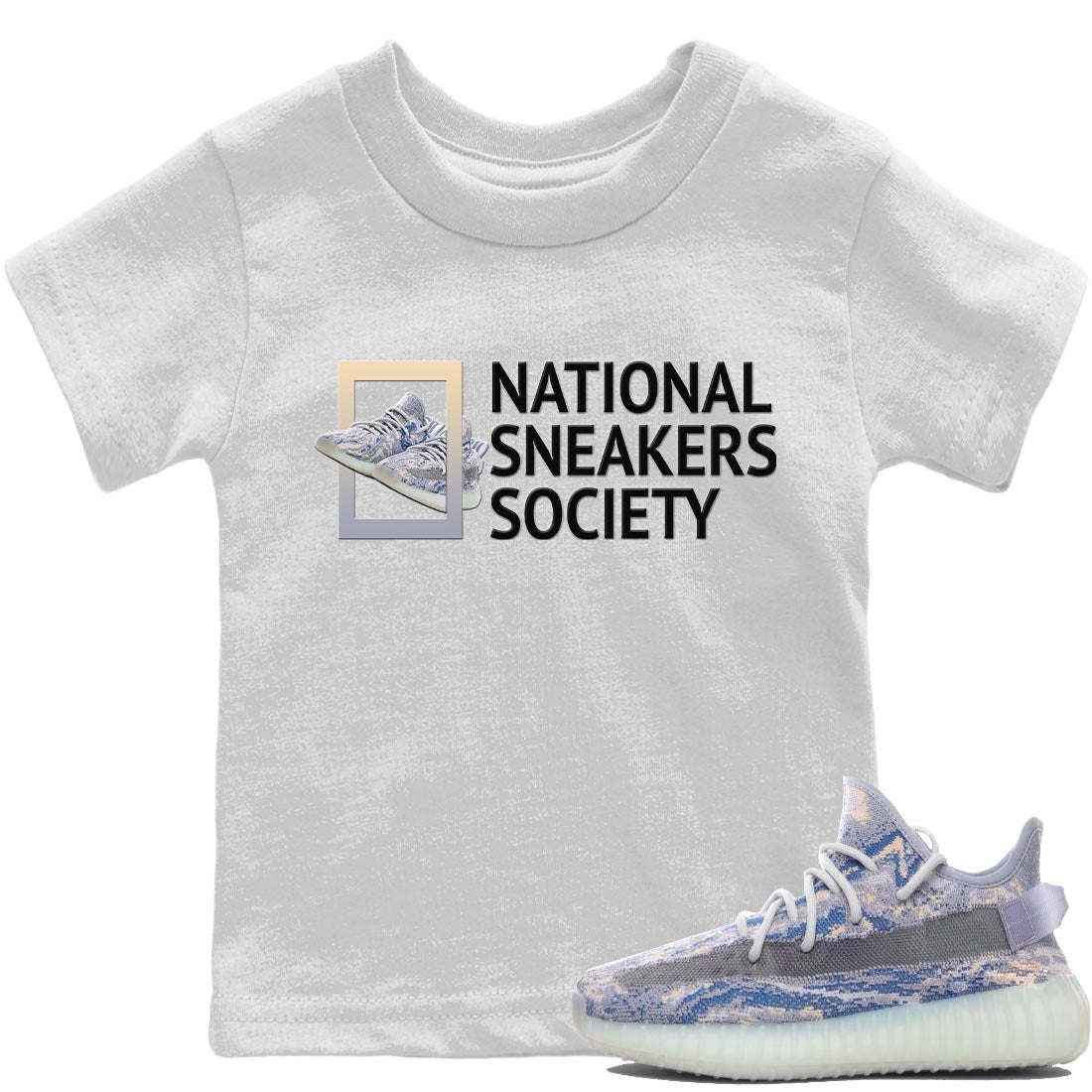 Yeezy 350 MX Blue Shirt To Match Jordans National Sneakers Sneaker Tees Yeezy 350 MX Blue Drip Gear Zone Sneaker Matching Clothing Kids Shirts