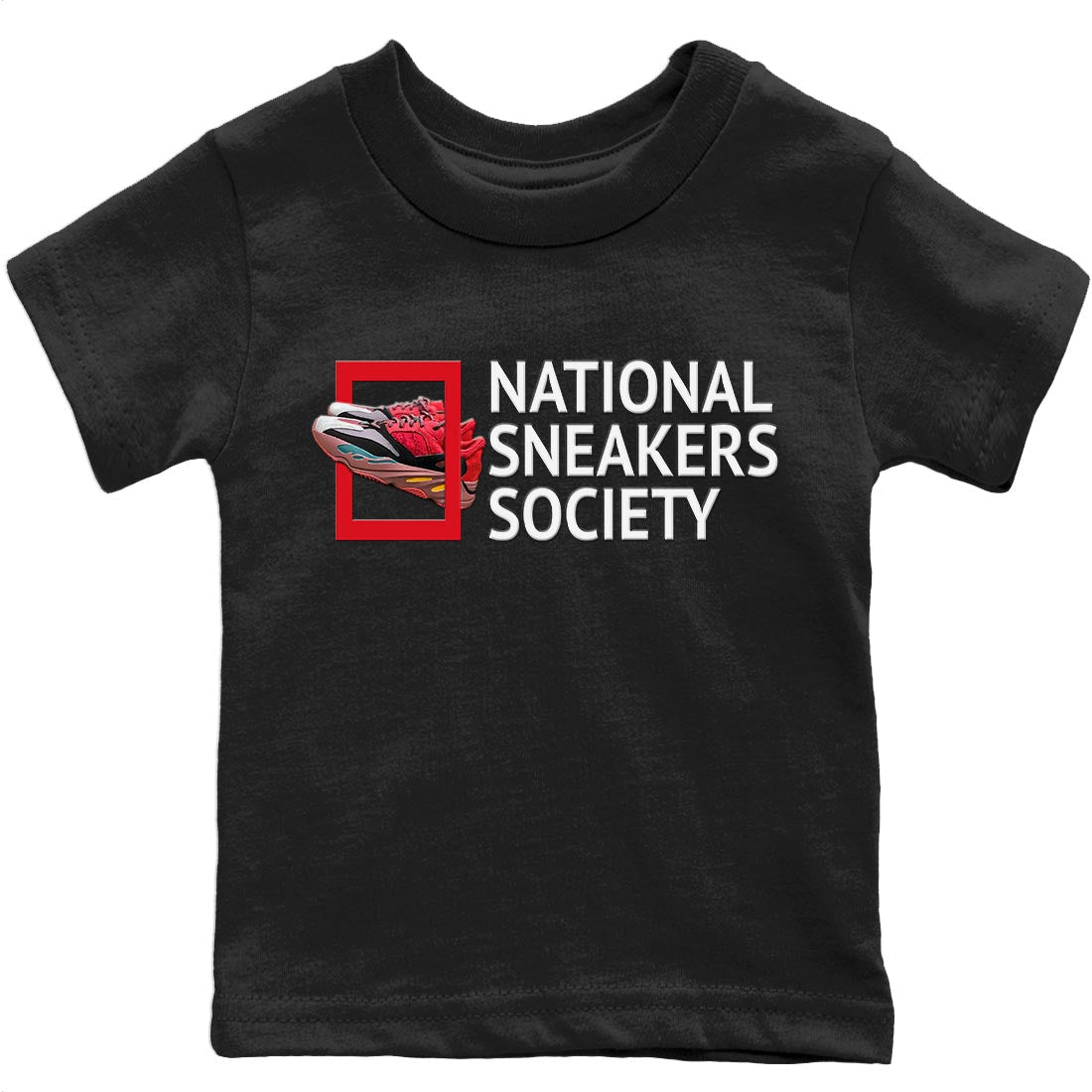 Yeezy 700 Hi-Res Red Shirt To Match Jordans National Sneakers Sneaker Tees Yeezy 700 Hi-Res Red Drip Gear Zone Sneaker Matching Clothing Kids Shirts