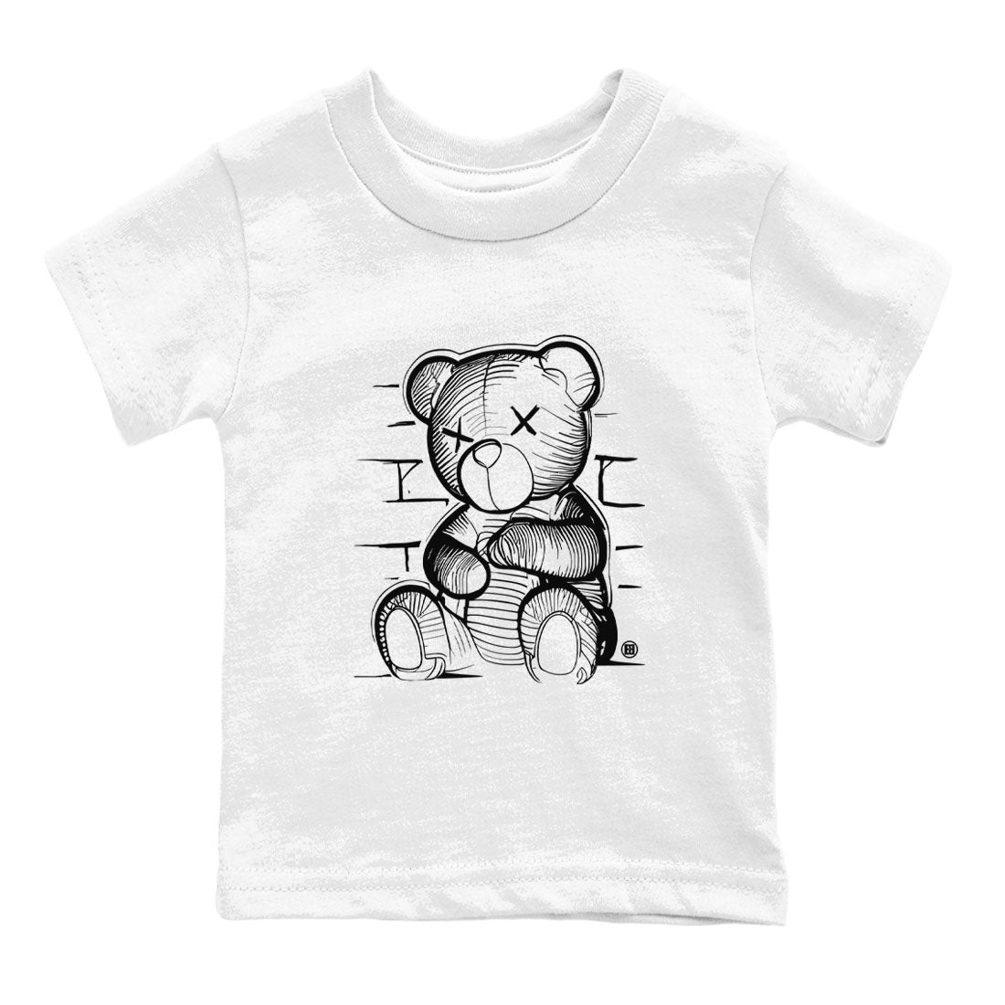 1s Black White shirt to match jordans streetwear brand Neon Bear sneaker tees Air Jordan 1 Black White Drip Gear Zone baby toddler White 2 cotton Shirt