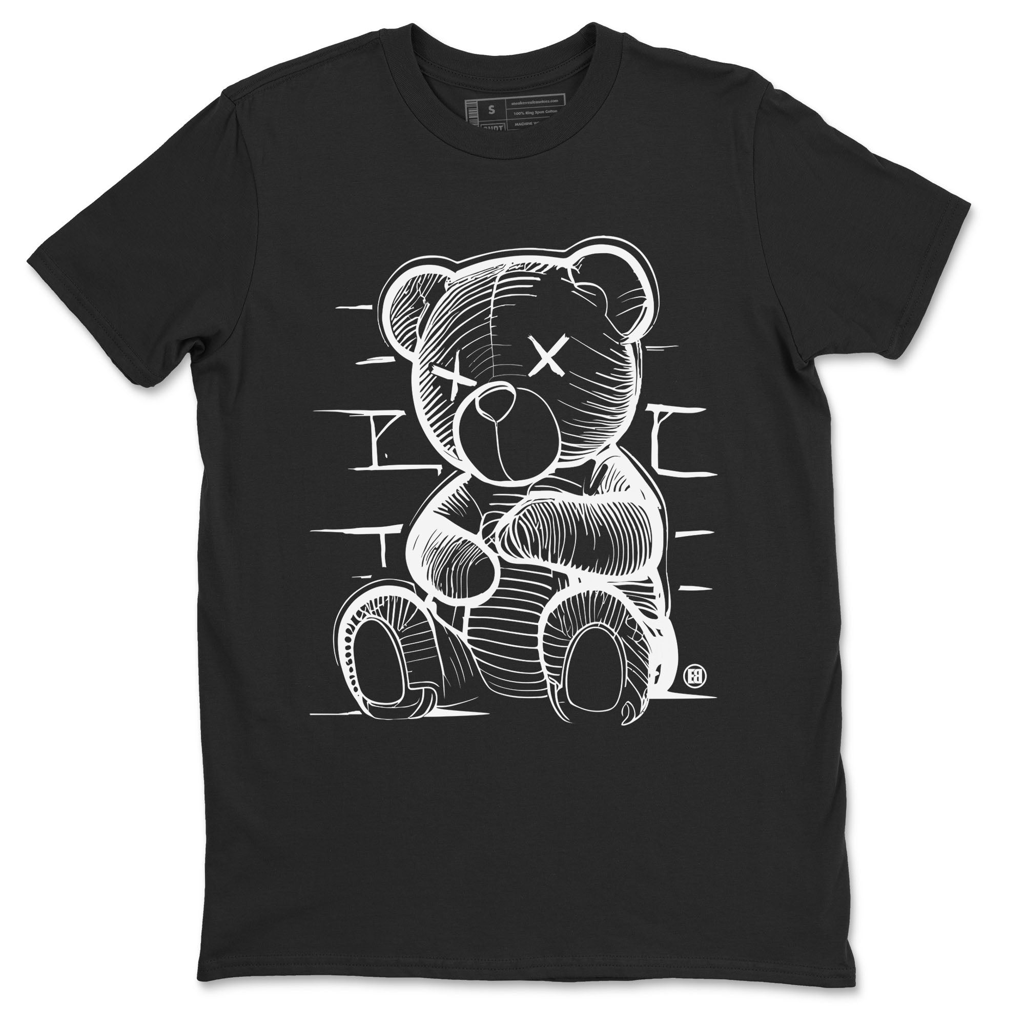 1s Black White shirt to match jordans streetwear brand Neon Bear sneaker tees Air Jordan 1 Black White Drip Gear Zone unisex cotton Black 2 crew neck shirt