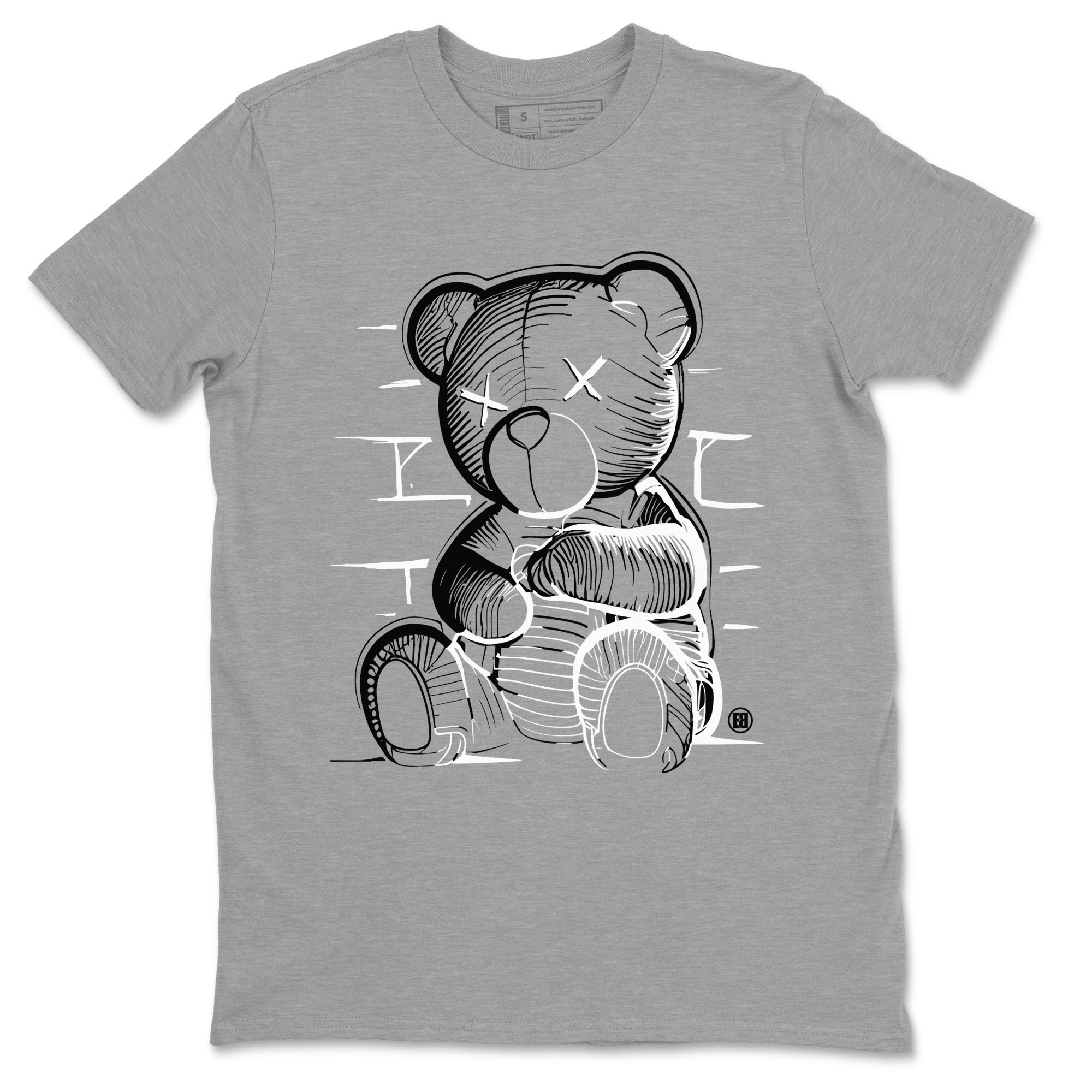 1s Black White shirt to match jordans streetwear brand Neon Bear sneaker tees Air Jordan 1 Black White Drip Gear Zone unisex cotton Heather Grey 2 crew neck shirt