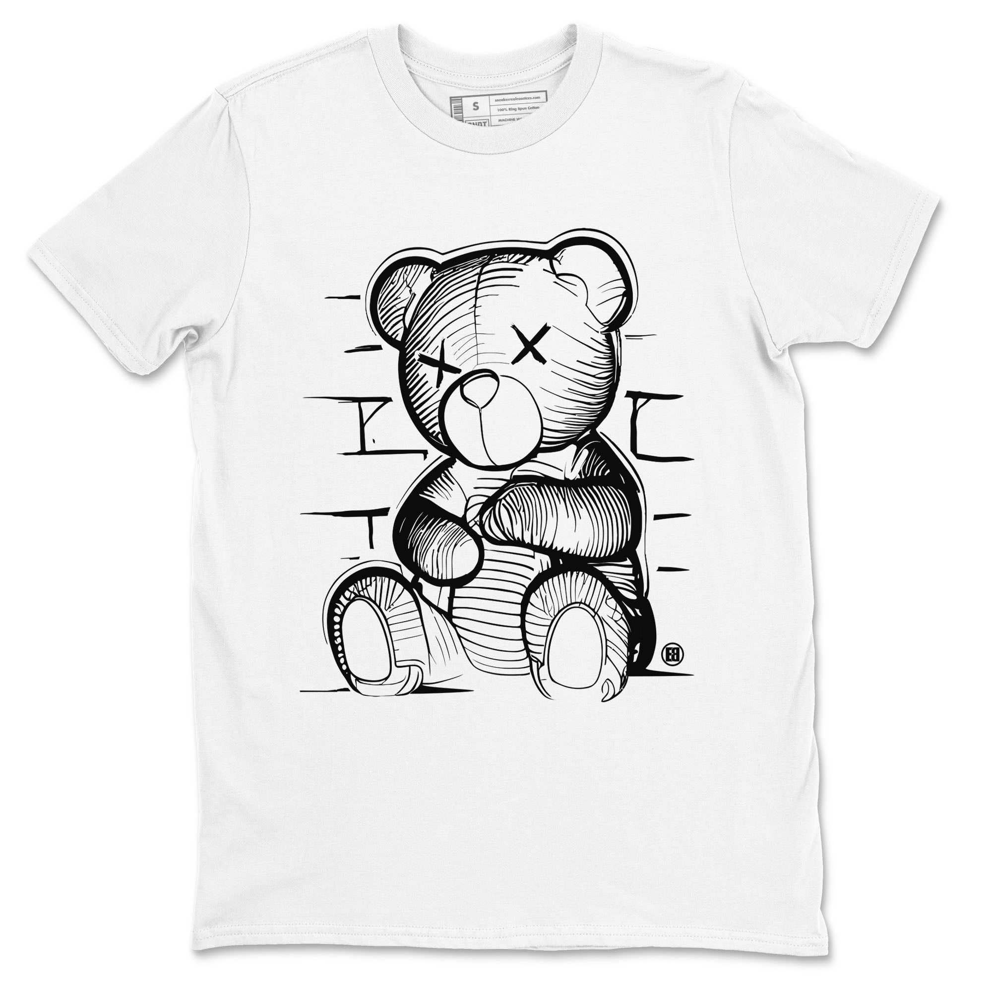 1s Black White shirt to match jordans streetwear brand Neon Bear sneaker tees Air Jordan 1 Black White Drip Gear Zone unisex cotton White 2 crew neck shirt