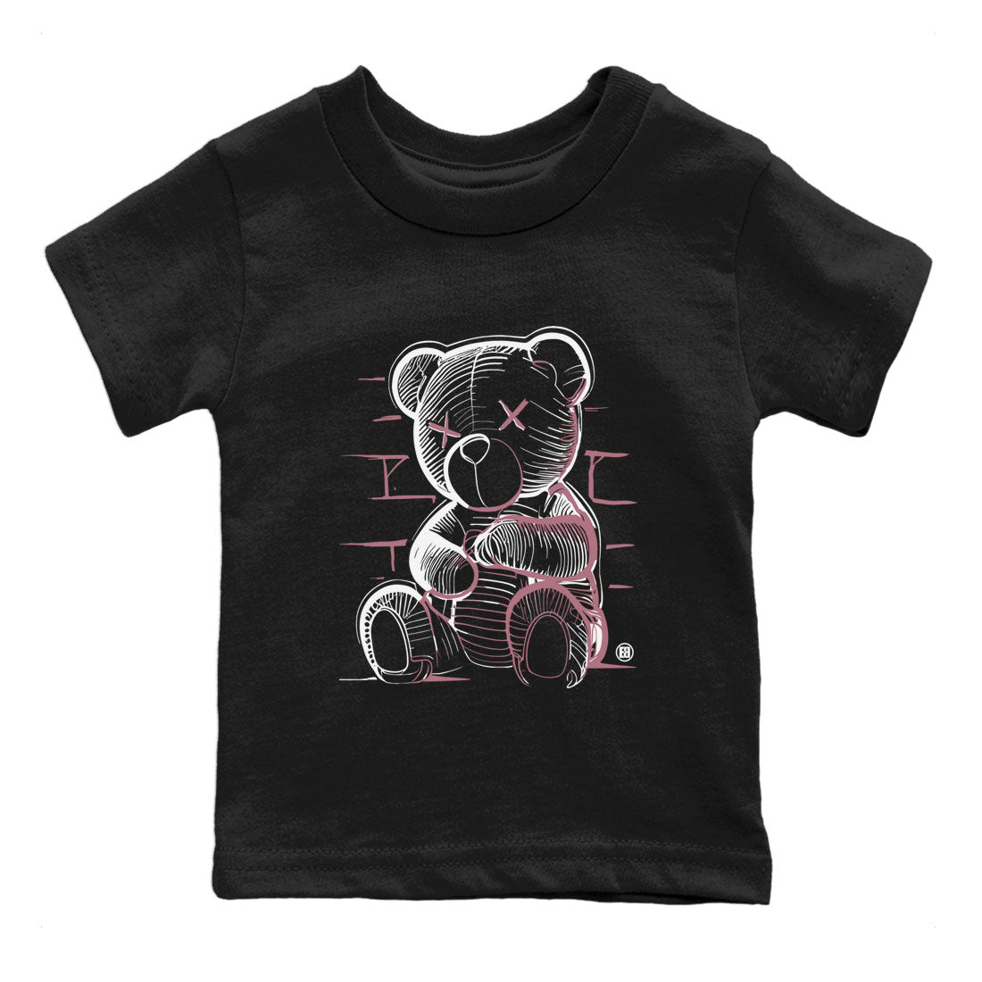Air Jordan 1 Mauve shirt to match jordans Neon Bear crew neck streetwear t-shirt AJ1 High OG Mauve Drip Gear Zone Crew Neck Sneaker Matching TeeBaby Toddler Black 2 Sneaker Matching Tee