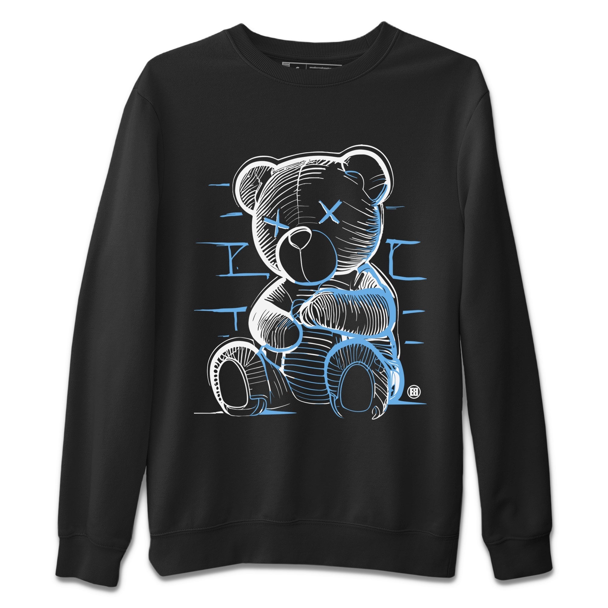 Air Jordan 1 Retro High OG UNC Toe Shirt to match Jordans Neon Bear Streetwear Sneaker Shirt Air Jordan 1 Retro UNC Toe Shirts Crew Neck T-Shirts Black 2