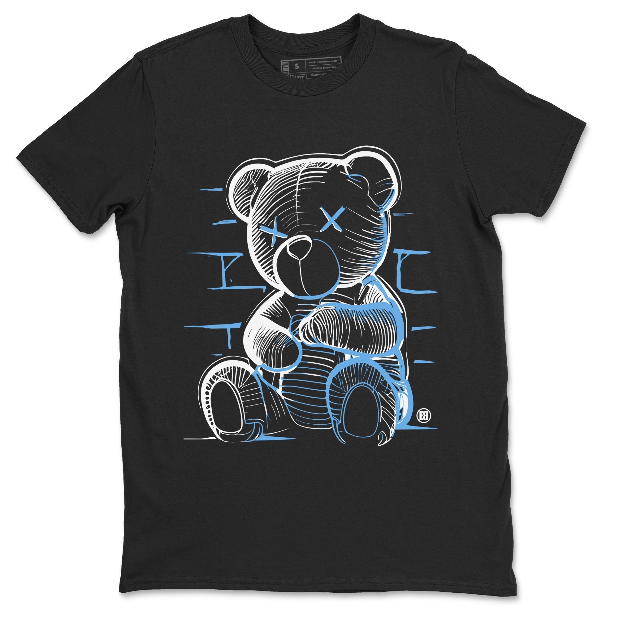 Air Jordan 1 Retro High OG UNC Toe Shirt to match Jordans Neon Bear Streetwear Sneaker Shirt Air Jordan 1 Retro UNC Toe Shirts Crew Neck T-Shirts Black 2