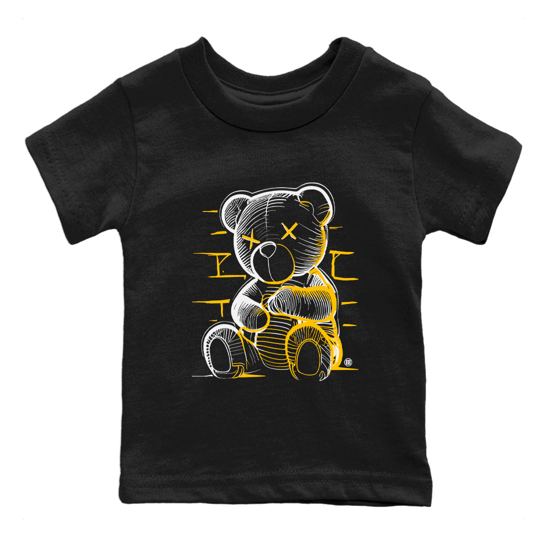 Air Jordan 11 Yellow Python Sneaker Match Tees Neon Bear Streetwear Sneaker Shirt Air Jordan 11 Snakeskin Shirts Kids Shirts Black 2