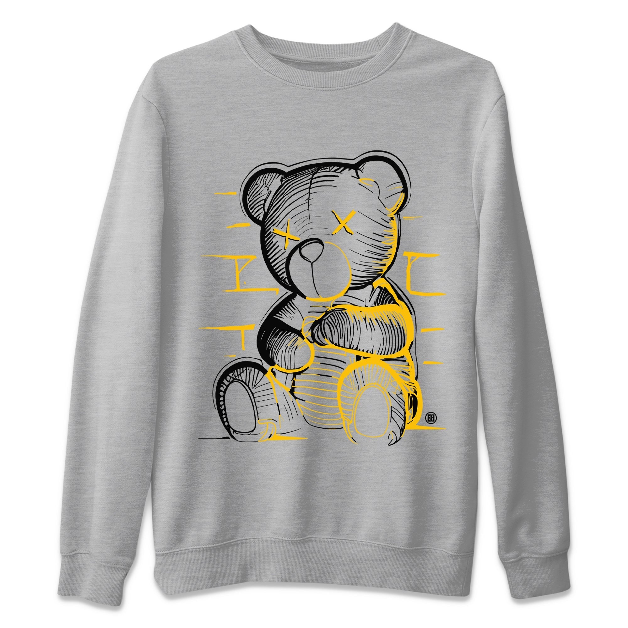 Air Jordan 11 Yellow Python Sneaker Match Tees Neon Bear Streetwear Sneaker Shirt Air Jordan 11 Snakeskin Shirts Unisex Shirts Heather Grey 2