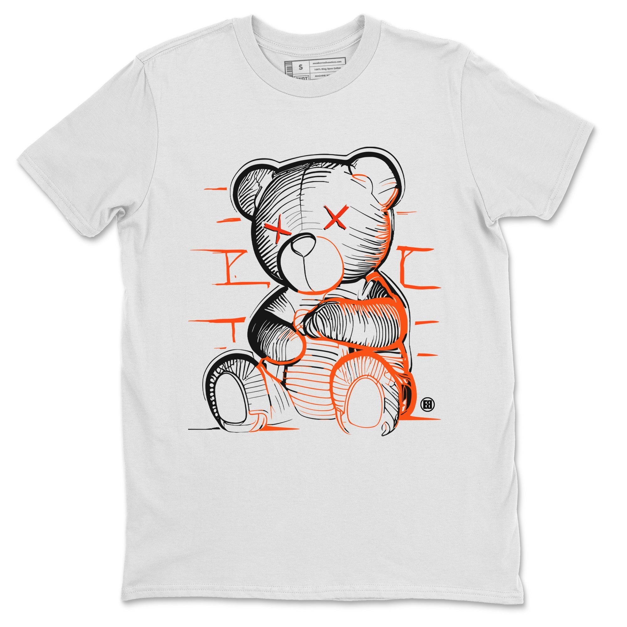 Air Jordan 12 Brilliant Orange Sneaker Match Tees Neon Bear Streetwear Sneaker Shirt Air Jordan 12 WMNS Brilliant Orange Tees Unisex Shirts White 2