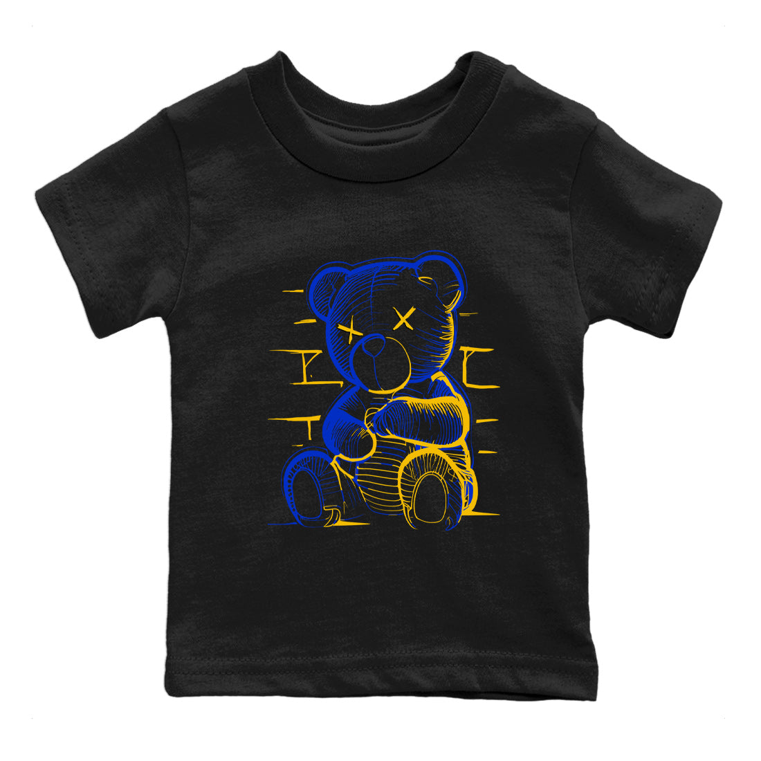 Air Jordan 14 Laney Sneaker Match Tees Neon Bear Sneaker Tees Jordan 14 Laney Sneaker Release Tees Kids Shirts Black 2