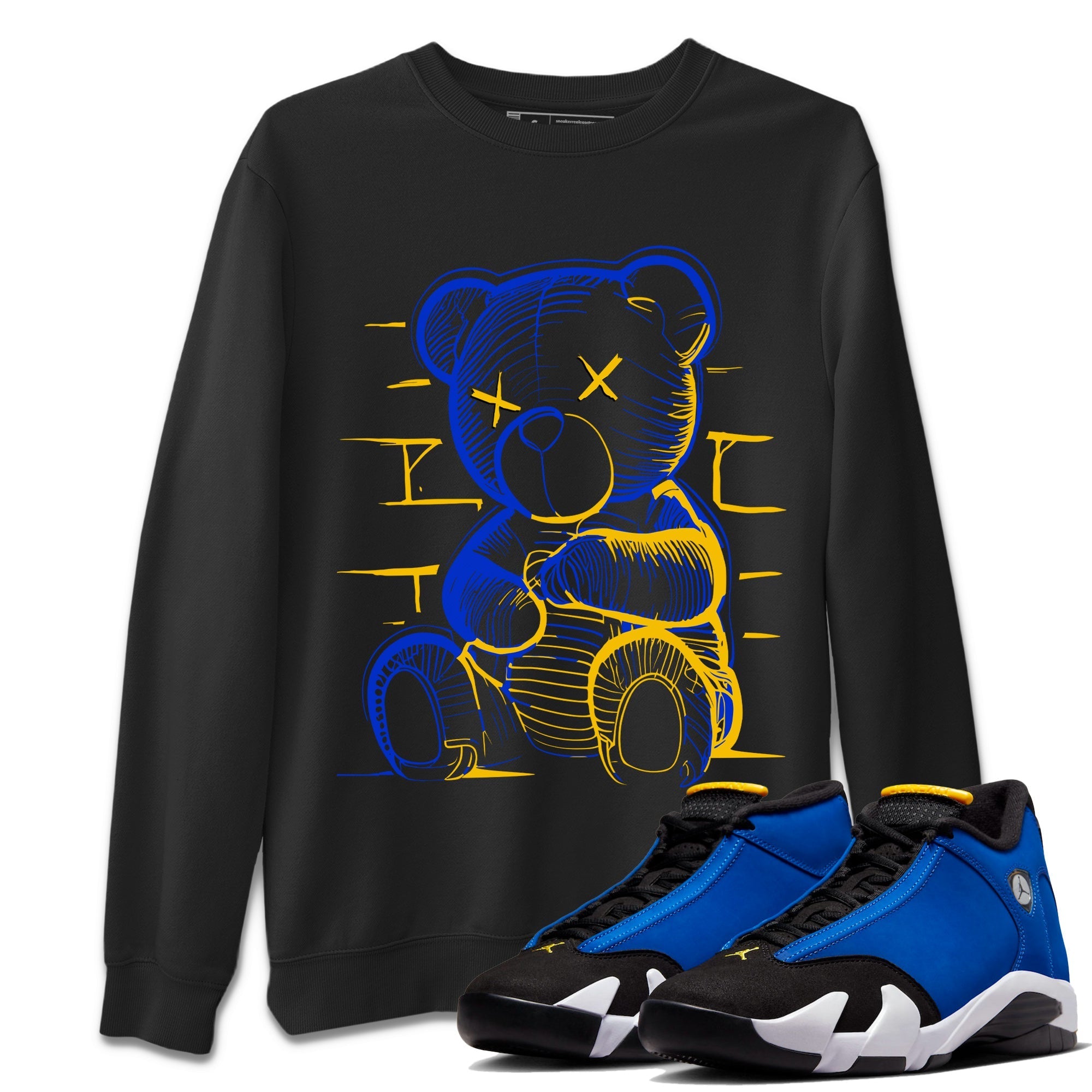 Air Jordan 14 Laney Sneaker Match Tees Neon Bear Sneaker Tees Jordan 14 Laney Sneaker Release Tees Unisex Shirts Black 1