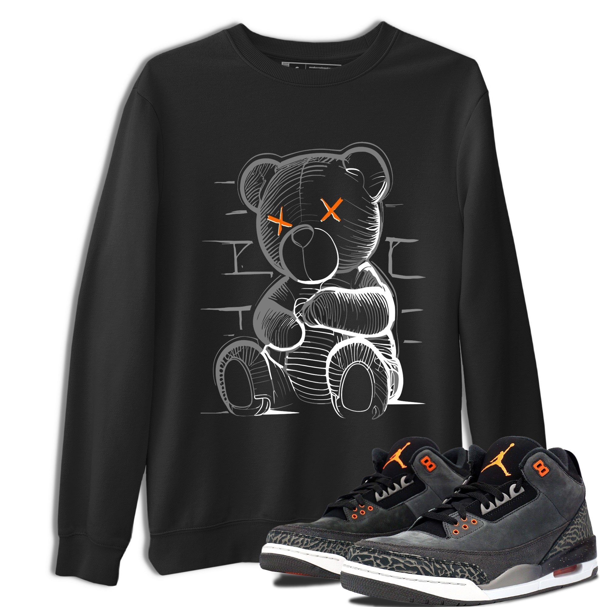 Air Jordan 3 Fear shirt to match jordans Neon Bear sneaker tees Air Jordan 3 Fear Drip Gear Zone Unisex Black 1 T-Shirt