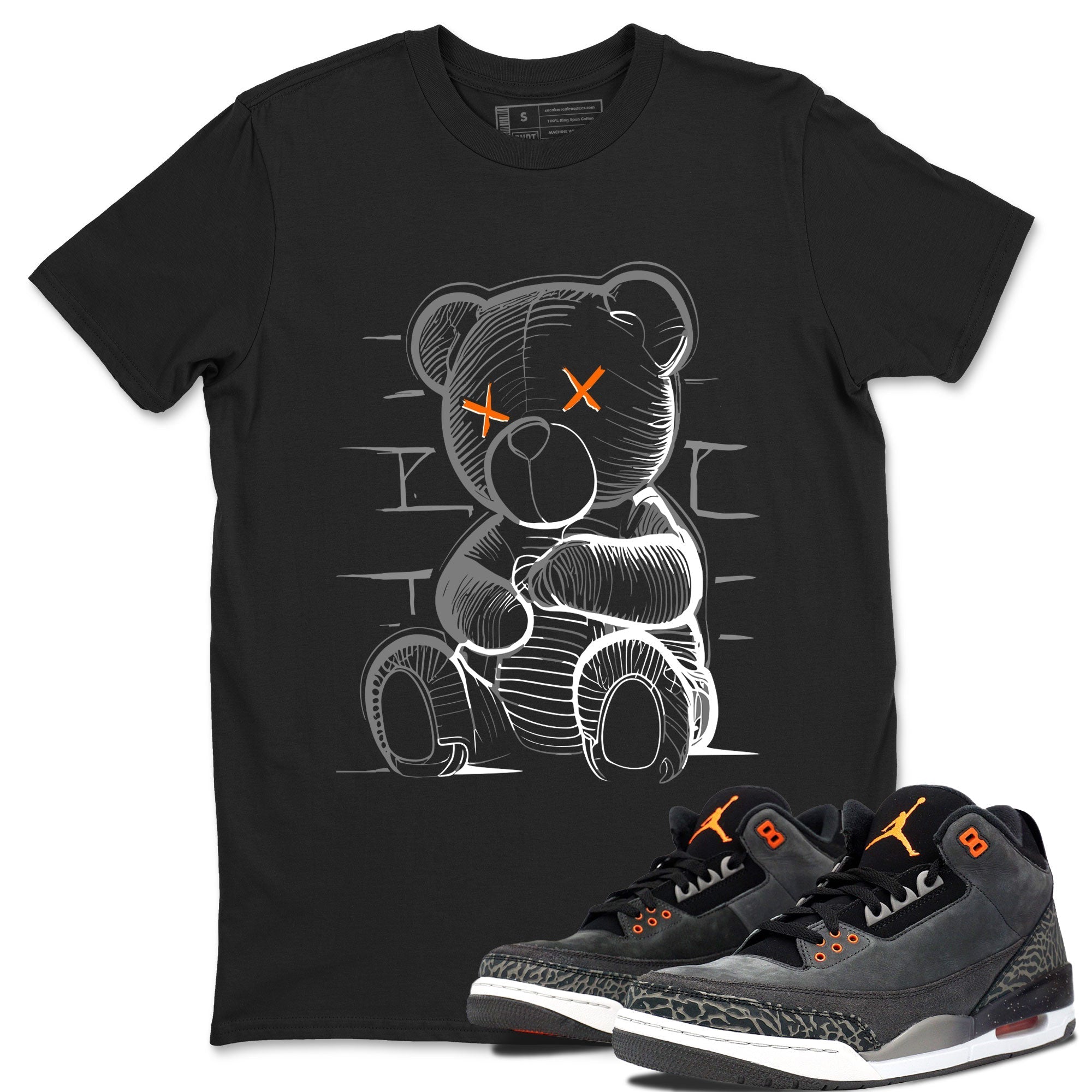 Air Jordan 3 Fear shirt to match jordans Neon Bear sneaker tees Air Jordan 3 Fear Drip Gear Zone Unisex Black 1 T-Shirt