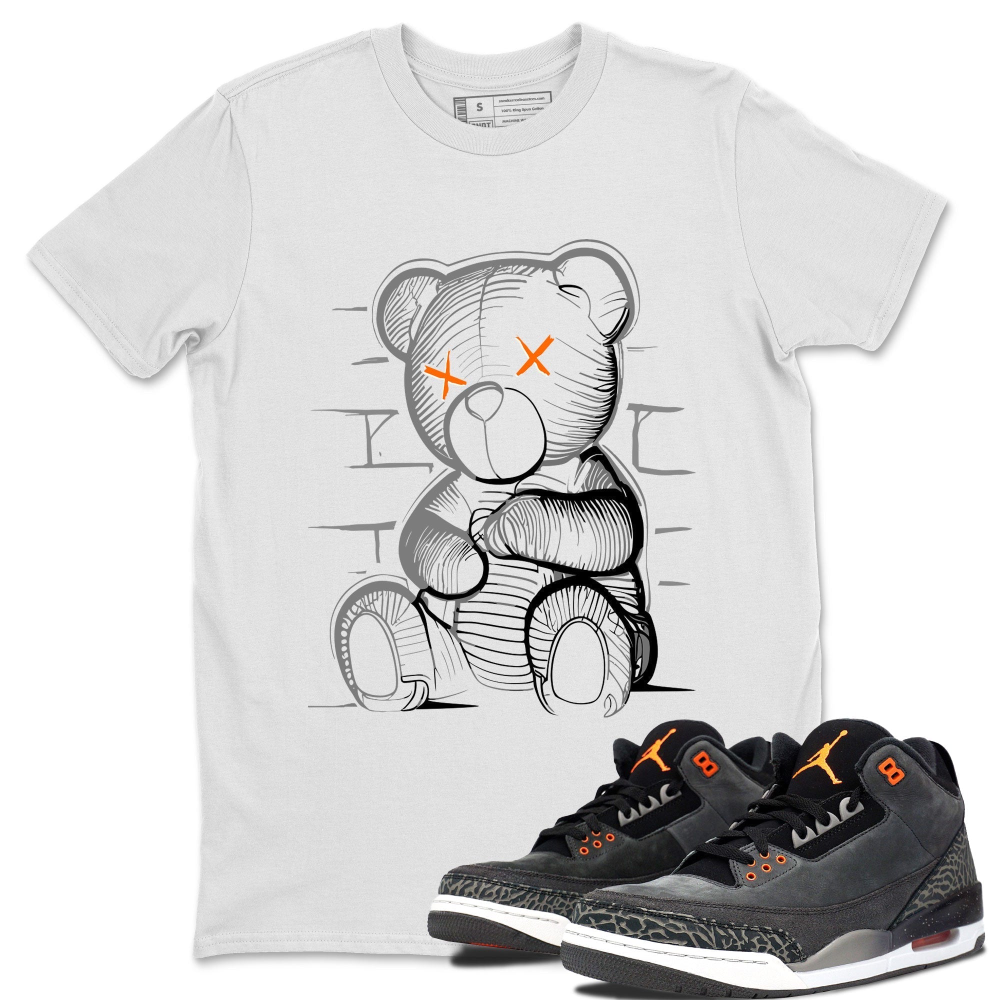 Air Jordan 3 Fear shirt to match jordans Neon Bear sneaker tees Air Jordan 3 Fear Drip Gear Zone Unisex White 1 T-Shirt