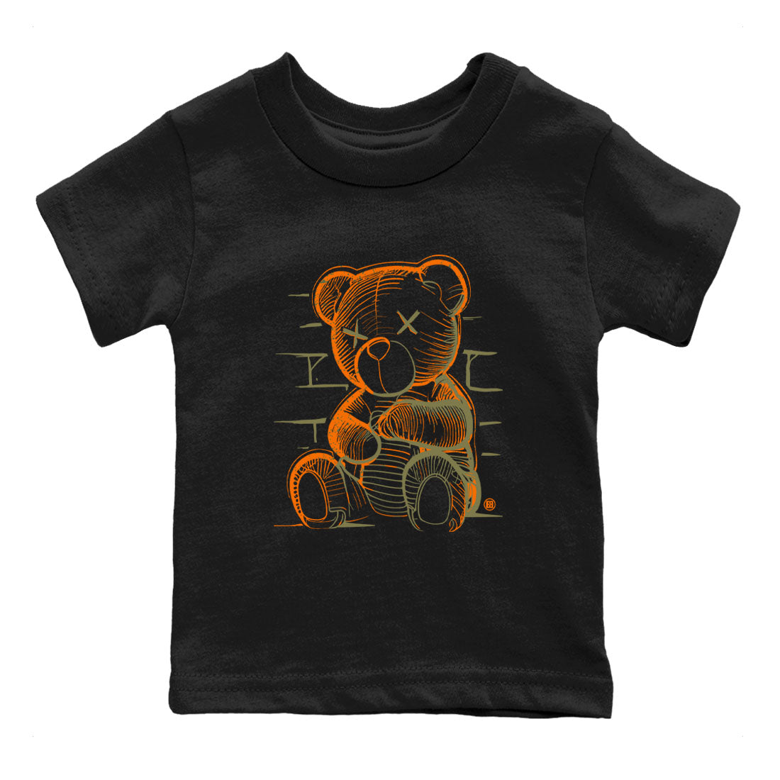 5s Olive shirt to match jordans Neon Bear sneaker tees Air Jordan 5 Olive Drip Gear Zone Streetwear baby toddler Black 2 cotton Shirt