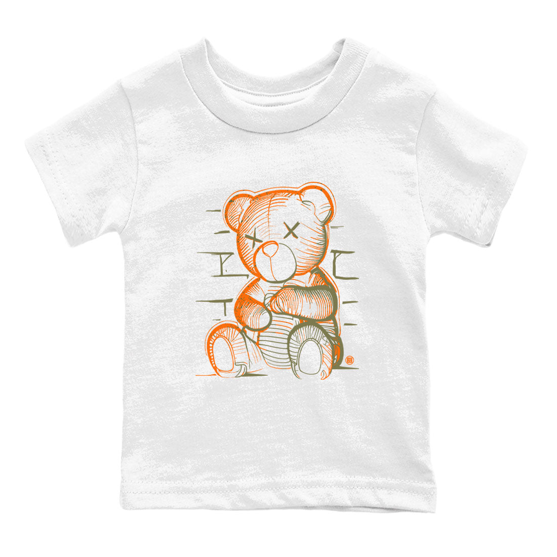 5s Olive shirt to match jordans Neon Bear sneaker tees Air Jordan 5 Olive Drip Gear Zone Streetwear baby toddler White 2 cotton Shirt