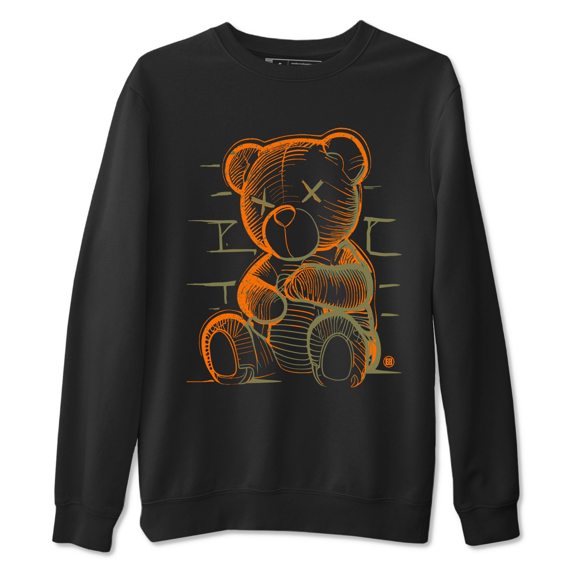5s Olive shirt to match jordans Neon Bear sneaker tees Air Jordan 5 Olive Drip Gear Zone Streetwear unisex cotton Black 2 crew neck shirt