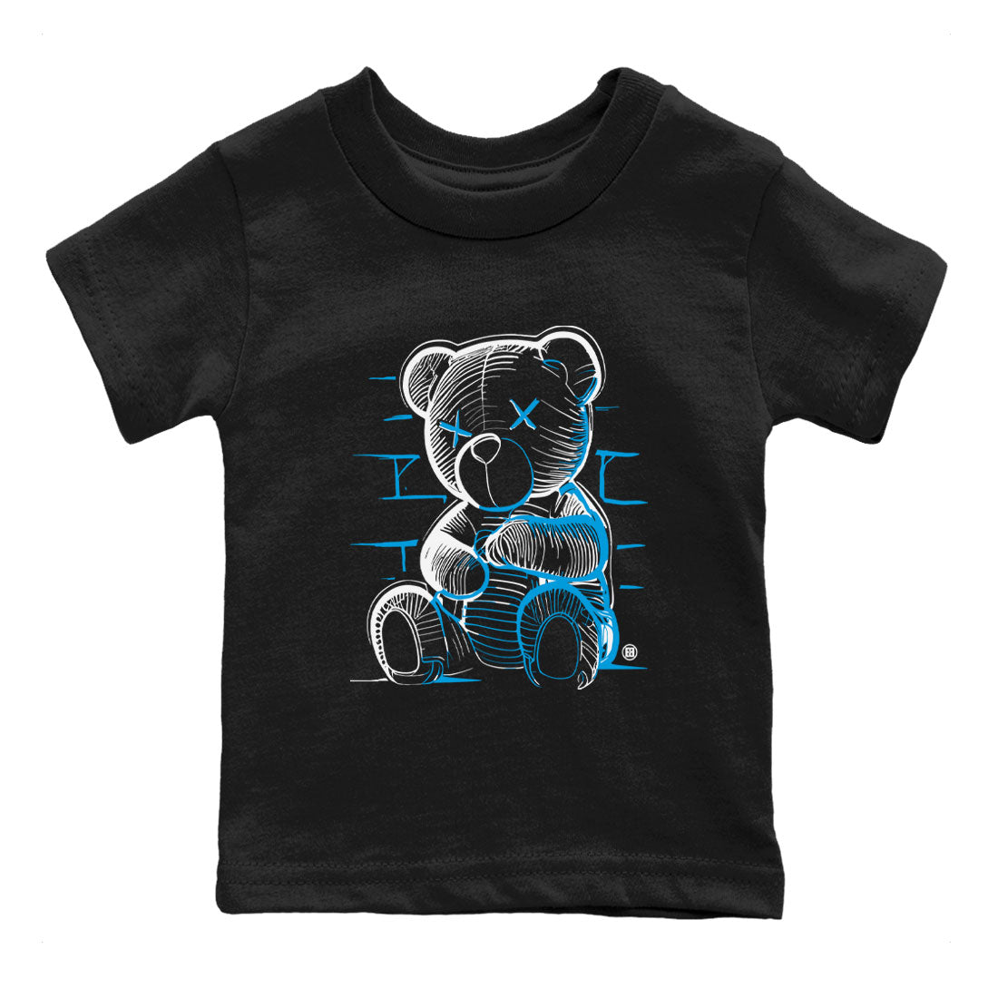 AJ9 Powder Blue shirt to match jordans Neon Bear sneaker tees Air Jordan 9 Powder Blue Drip Gear Zone baby toddler Black 2 cotton Shirt