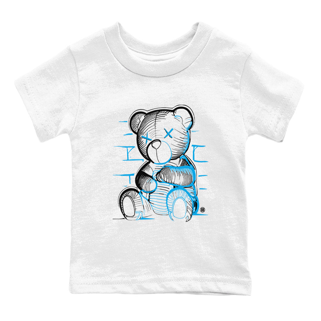 AJ9 Powder Blue shirt to match jordans Neon Bear sneaker tees Air Jordan 9 Powder Blue Drip Gear Zone baby toddler White 2 cotton Shirt